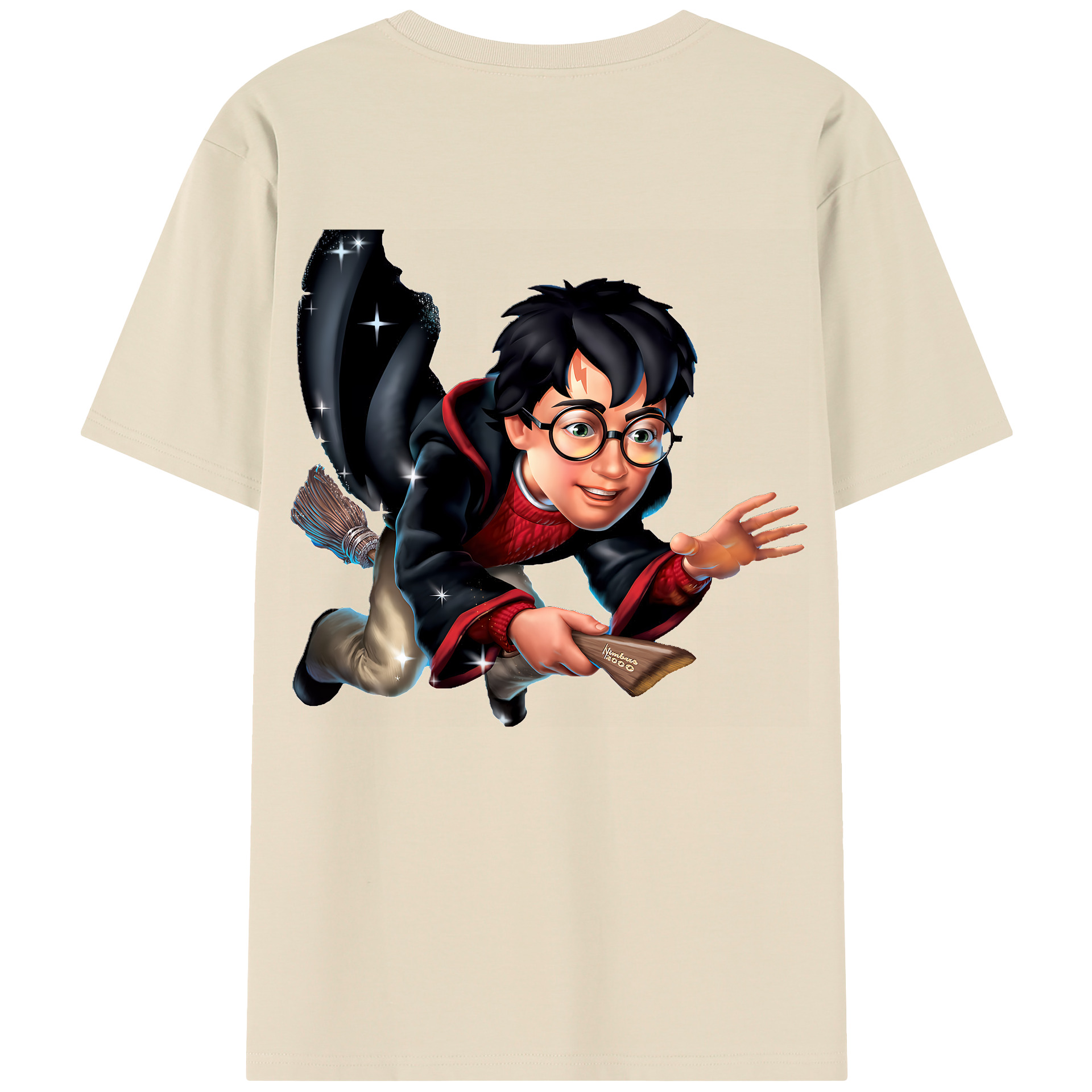 （画像用） Harry Potter ハリー・ポッターシリーズ 綿100％半袖Tシャツ（背面プリント）