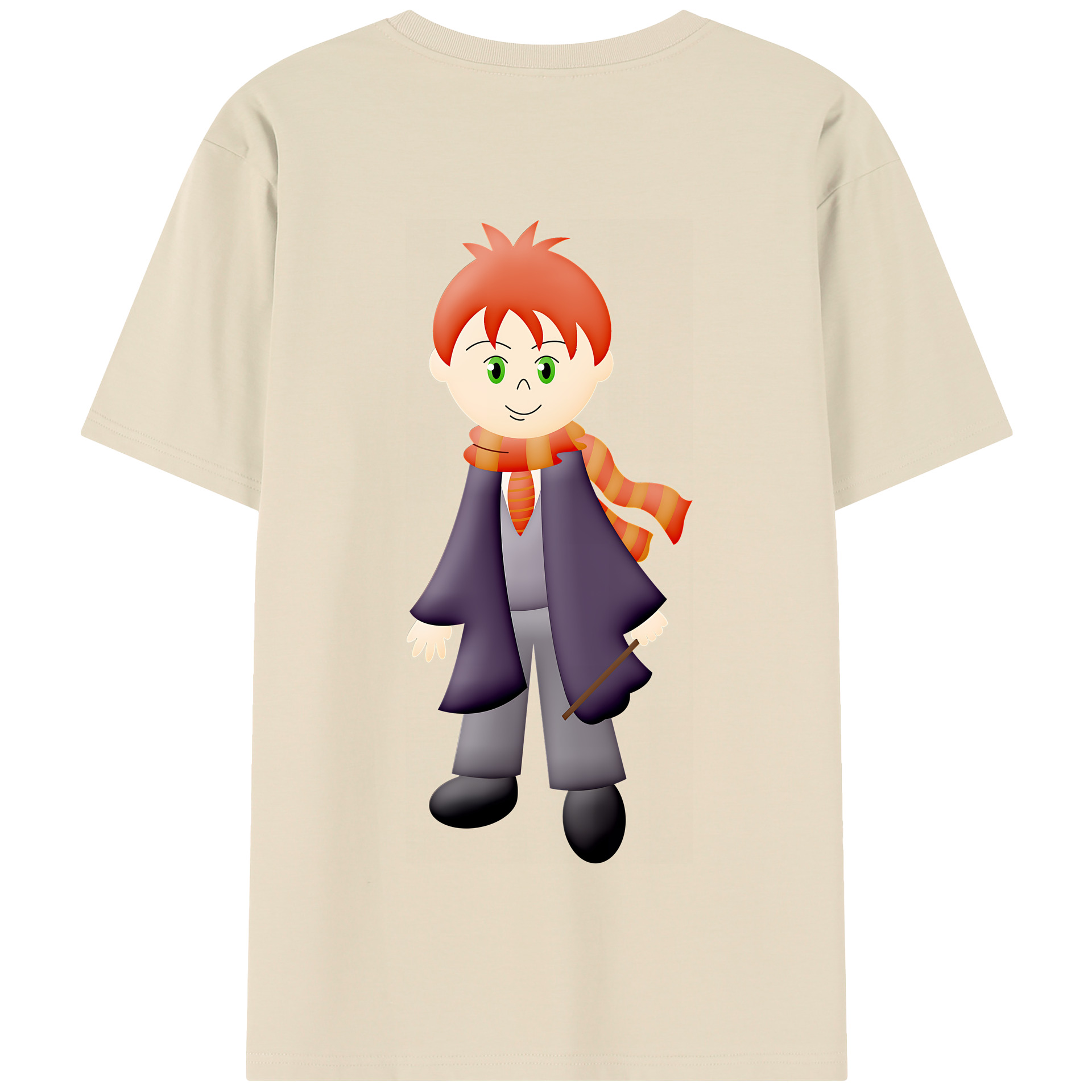（画像用） Harry Potter ハリー・ポッターシリーズ 綿100％半袖Tシャツ（背面プリント）
