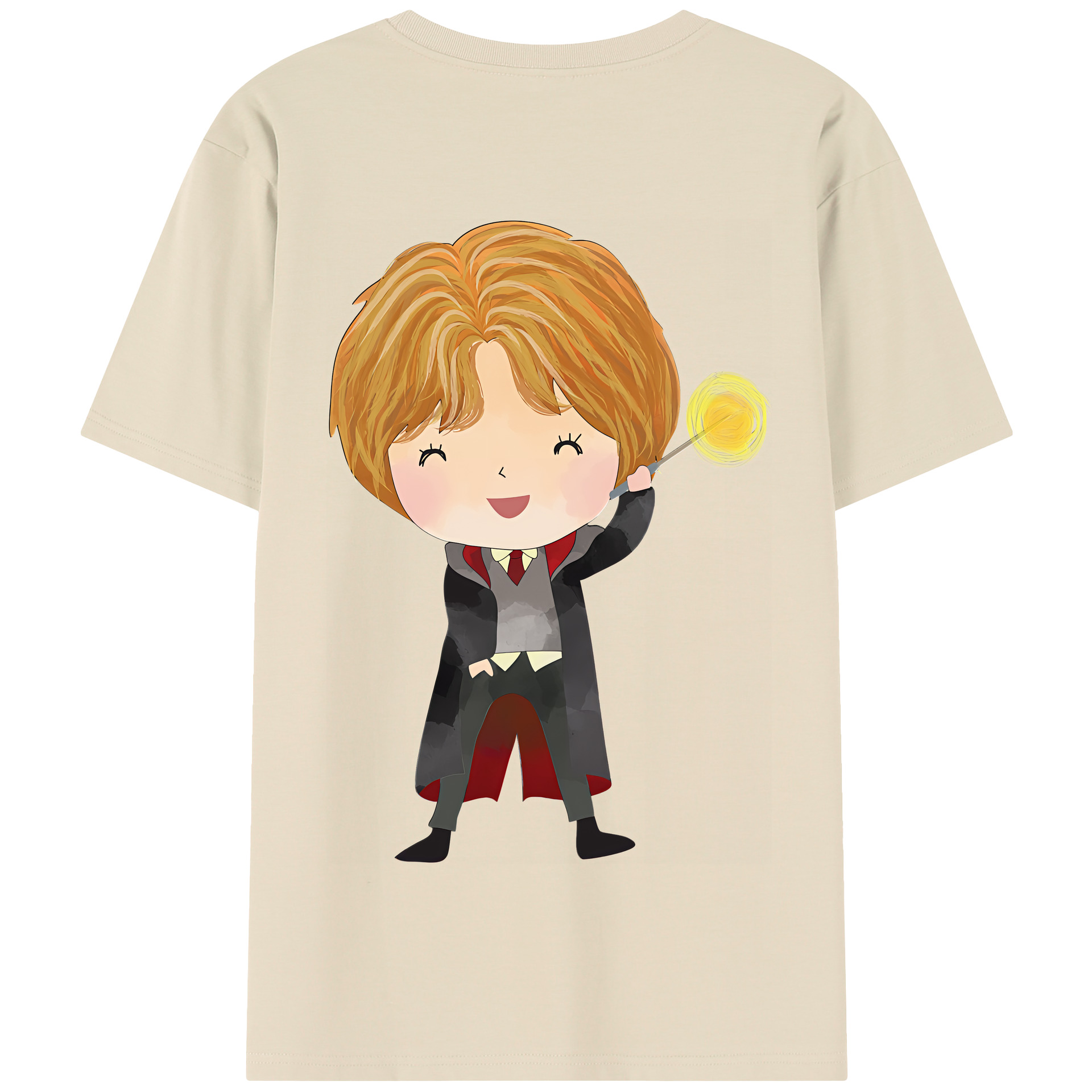 （画像用） Harry Potter ハリー・ポッターシリーズ 綿100％半袖Tシャツ（背面プリント）
