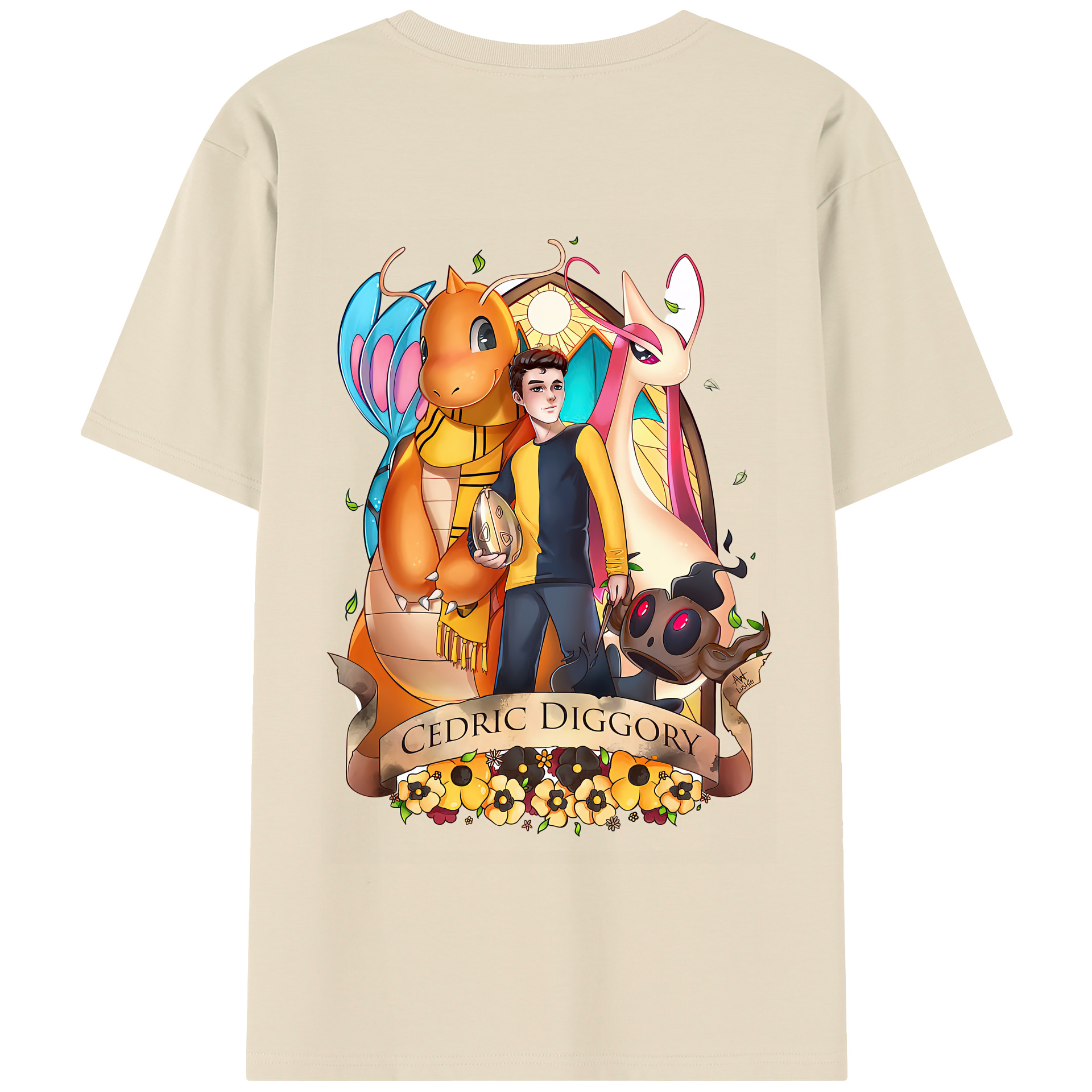 （画像用） Harry Potter ハリー・ポッターシリーズ 綿100％半袖Tシャツ（背面プリント）