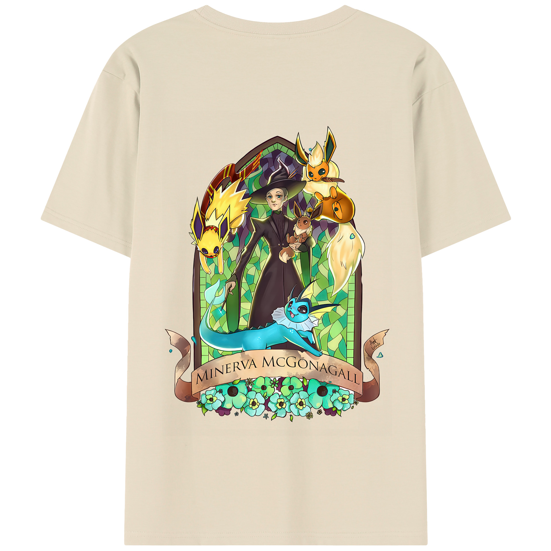 （画像用） Harry Potter ハリー・ポッターシリーズ 綿100％半袖Tシャツ（背面プリント）