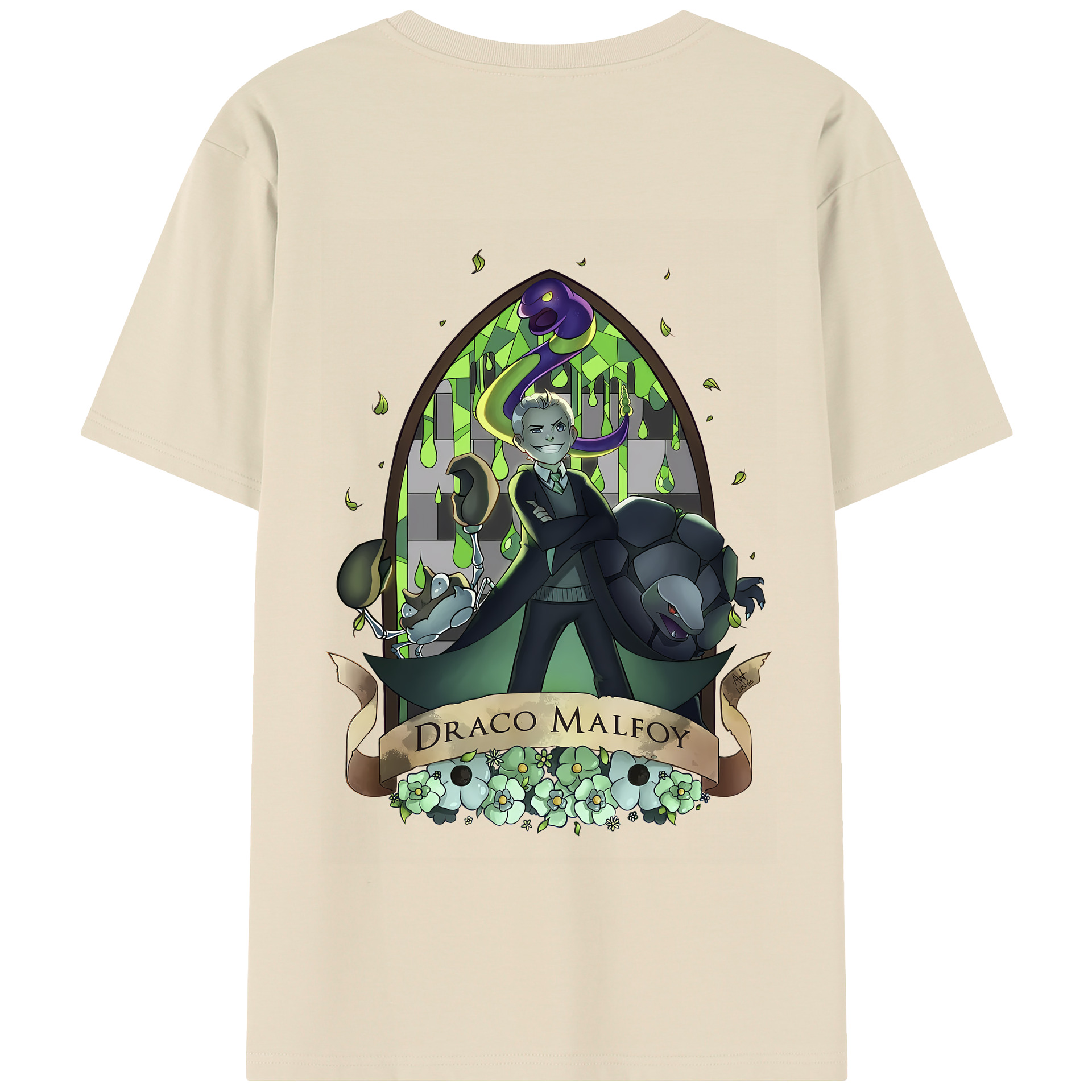 （画像用） Harry Potter ハリー・ポッターシリーズ 綿100％半袖Tシャツ（背面プリント）