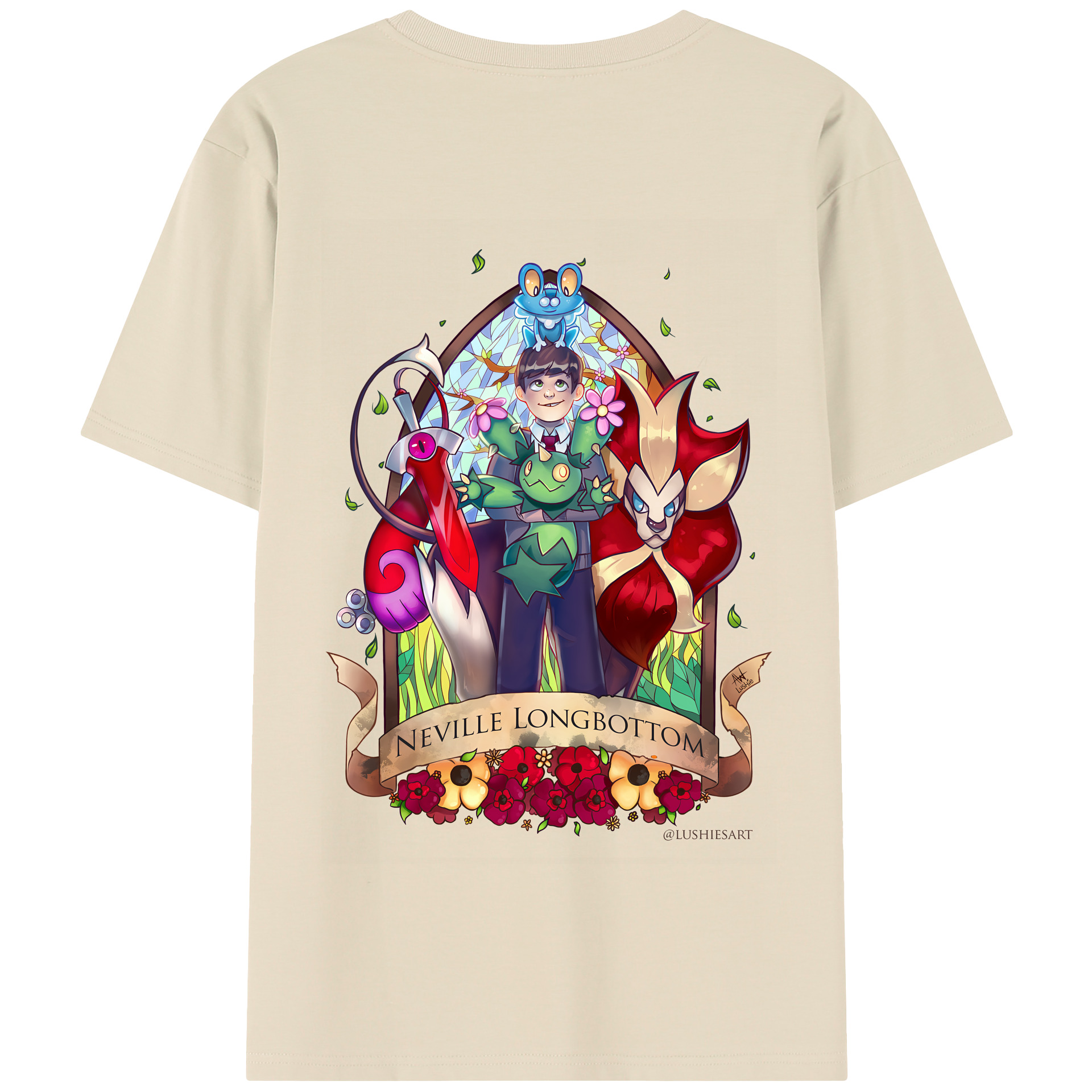 （画像用） Harry Potter ハリー・ポッターシリーズ 綿100％半袖Tシャツ（背面プリント）