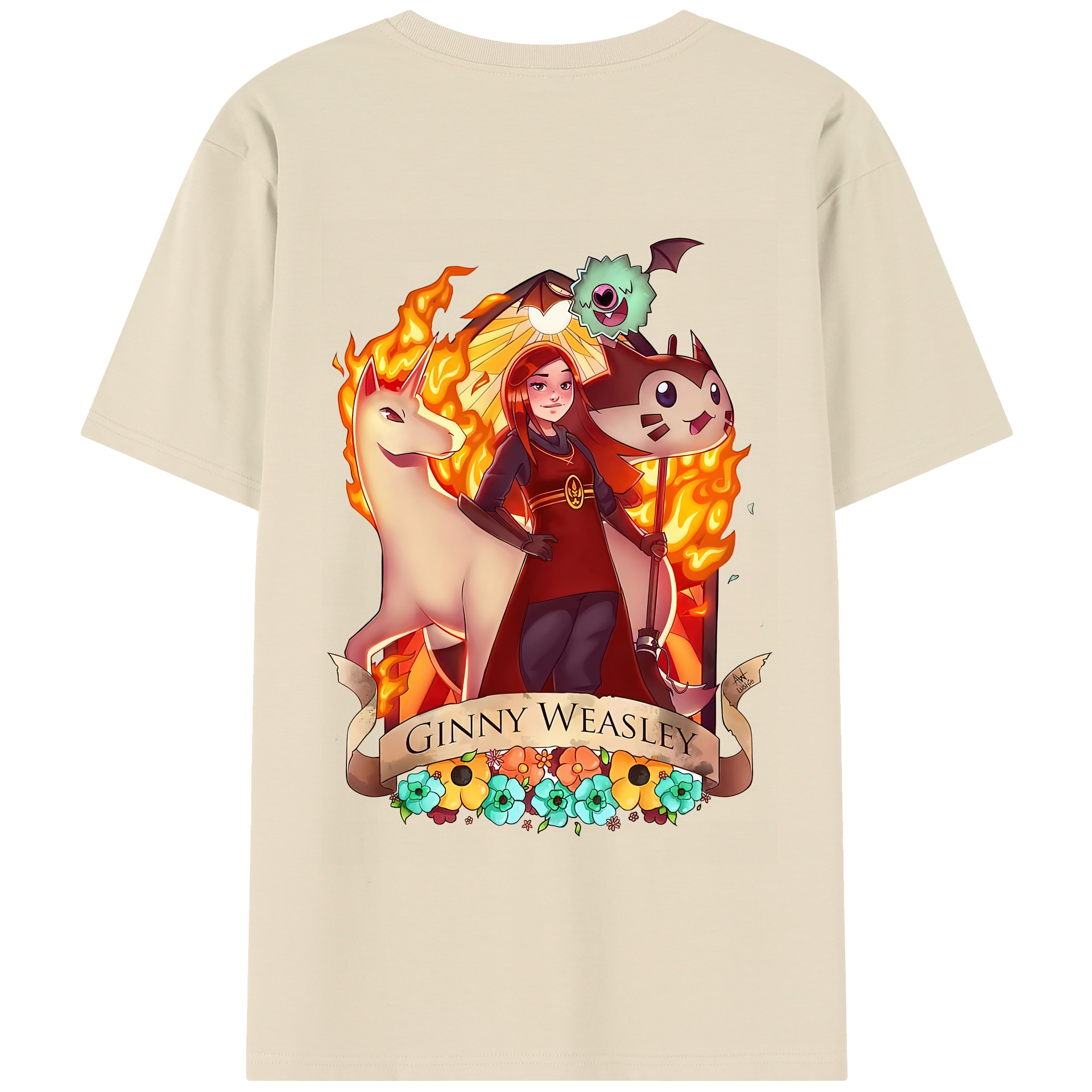 （画像用） Harry Potter ハリー・ポッターシリーズ 綿100％半袖Tシャツ（背面プリント）