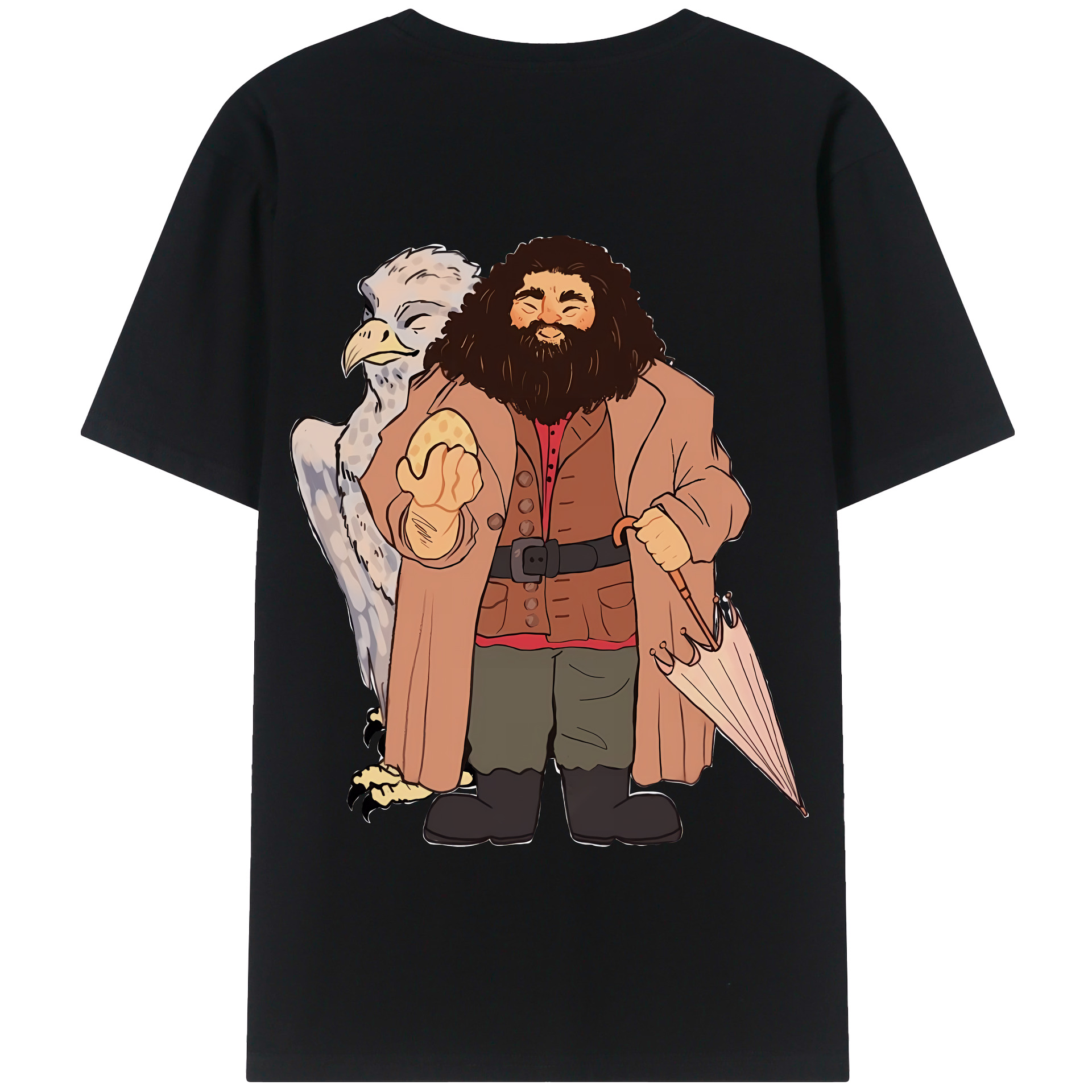 （画像用） Harry Potter ハリー・ポッターシリーズ 綿100％半袖Tシャツ（背面プリント）