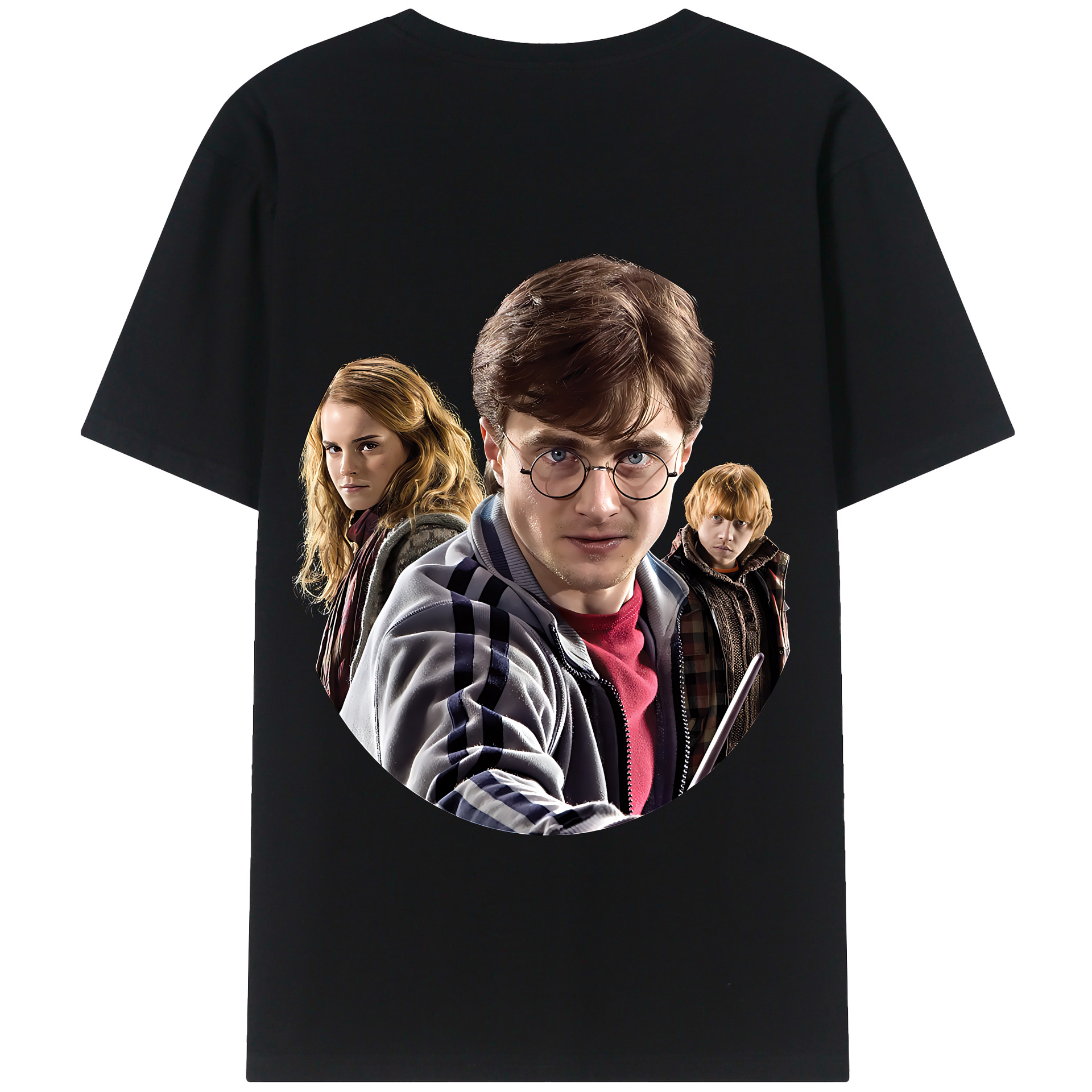 （画像用） Harry Potter ハリー・ポッターシリーズ 綿100％半袖Tシャツ（背面プリント）