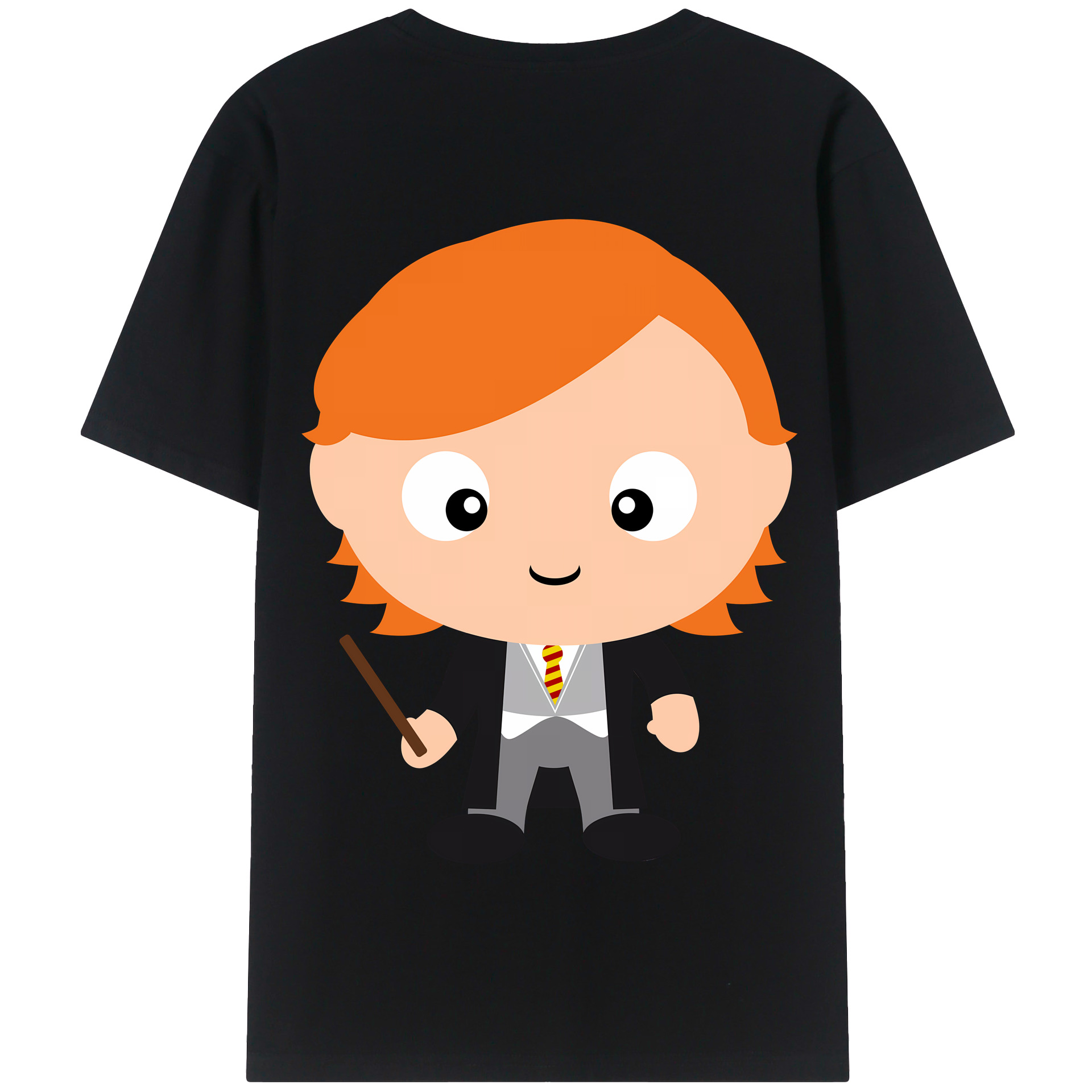 （画像用） Harry Potter ハリー・ポッターシリーズ 綿100％半袖Tシャツ（背面プリント）