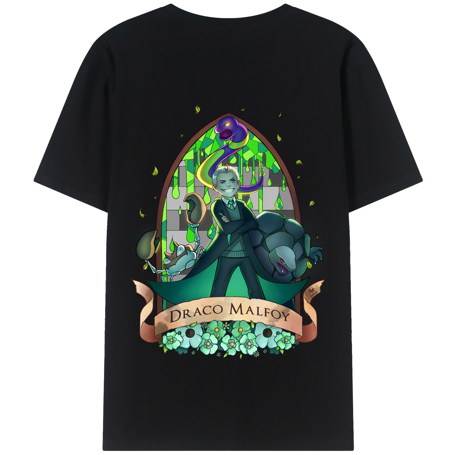 （画像用） Harry Potter ハリー・ポッターシリーズ 綿100％半袖Tシャツ（背面プリント）