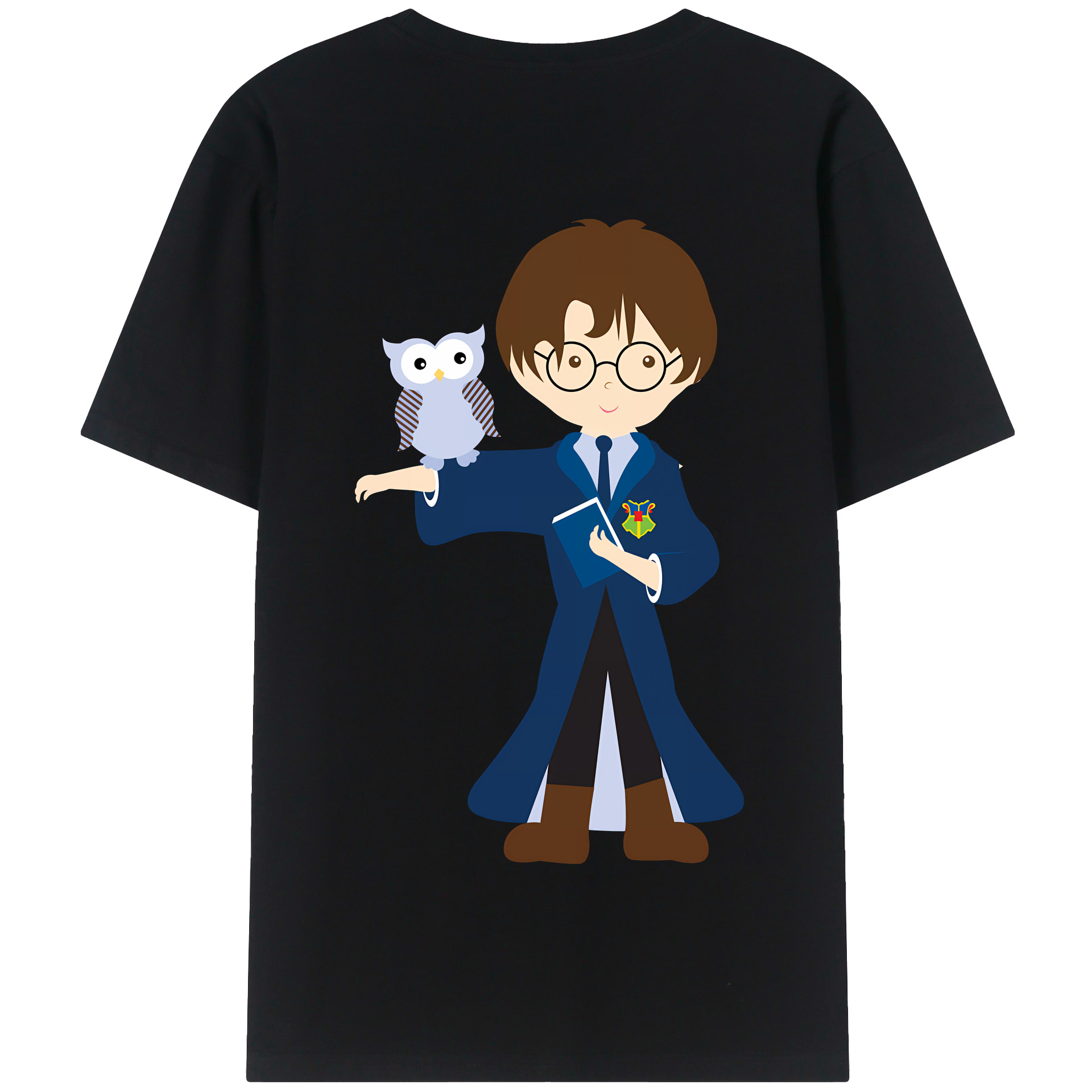 （画像用） Harry Potter ハリー・ポッターシリーズ 綿100％半袖Tシャツ（背面プリント）