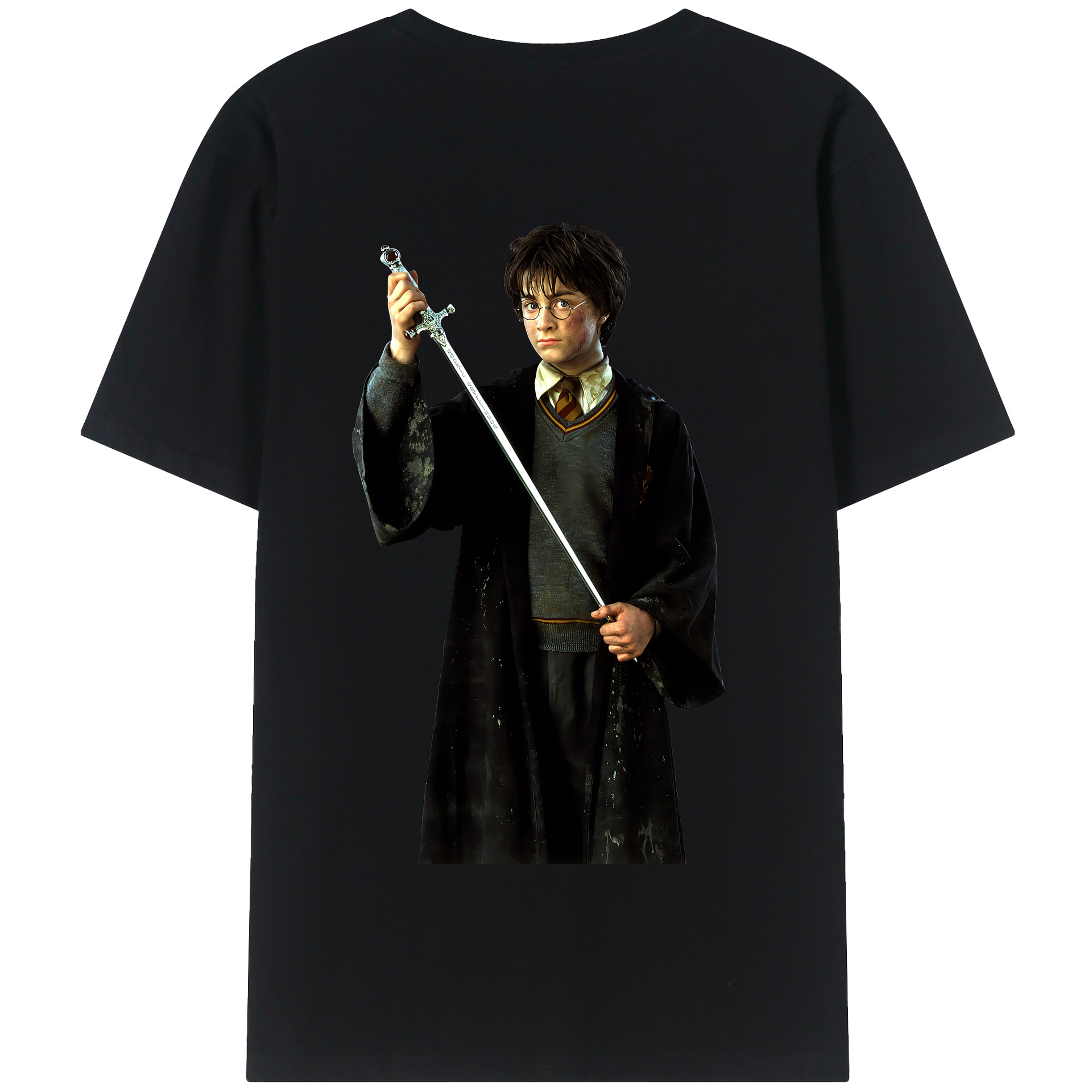 （画像用） Harry Potter ハリー・ポッターシリーズ 綿100％半袖Tシャツ（背面プリント）