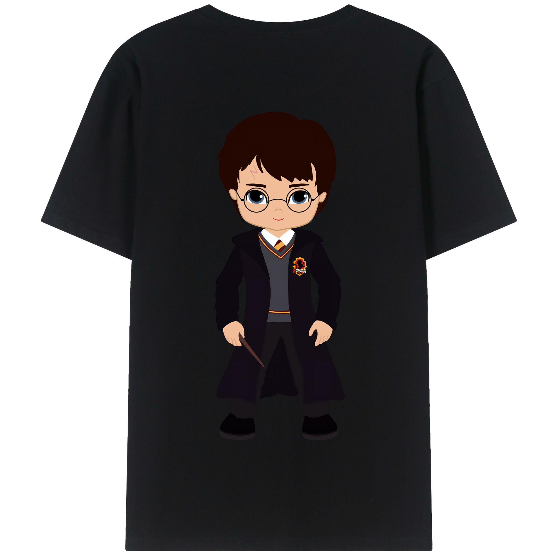 （画像用） Harry Potter ハリー・ポッターシリーズ 綿100％半袖Tシャツ（背面プリント）