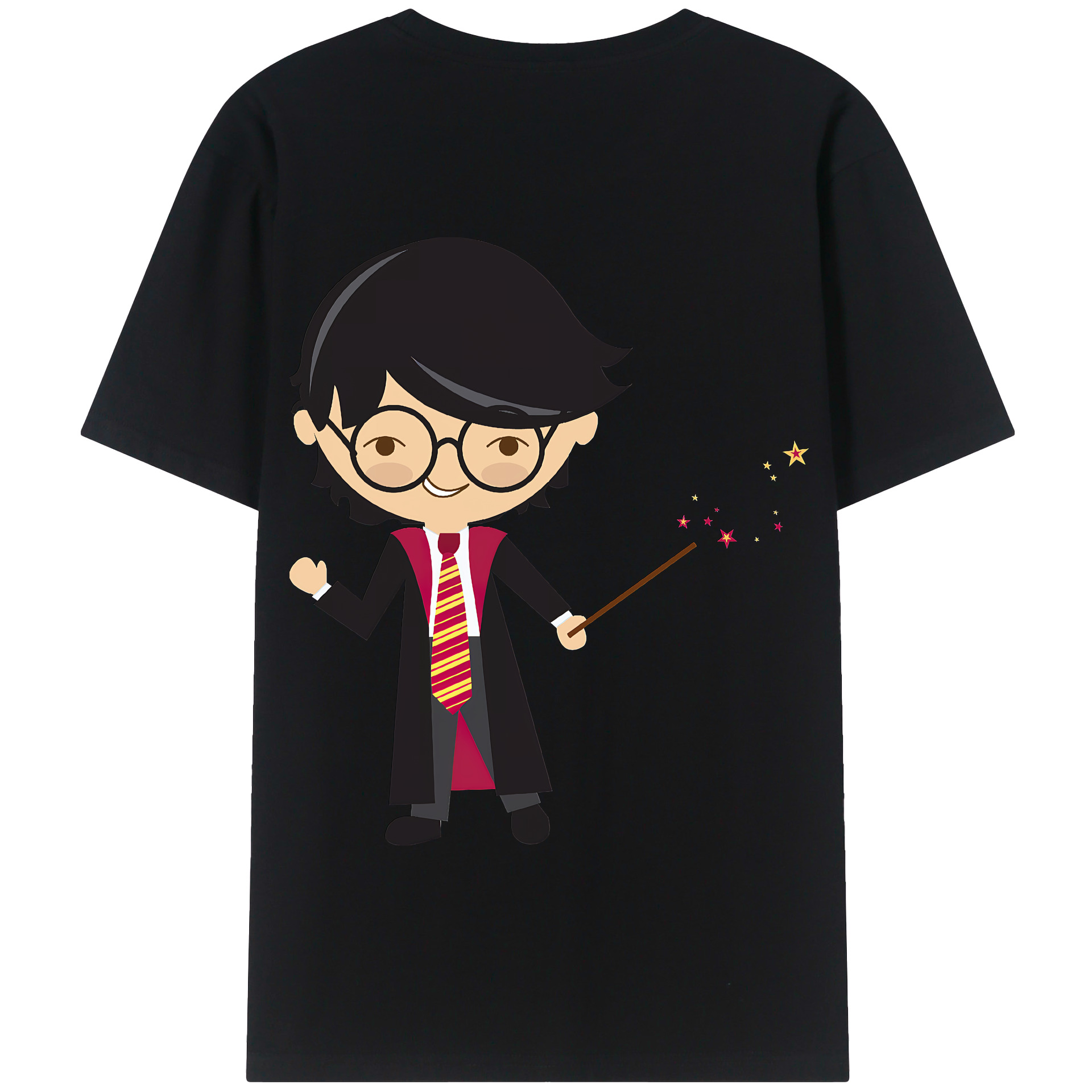 （画像用） Harry Potter ハリー・ポッターシリーズ 綿100％半袖Tシャツ（背面プリント）