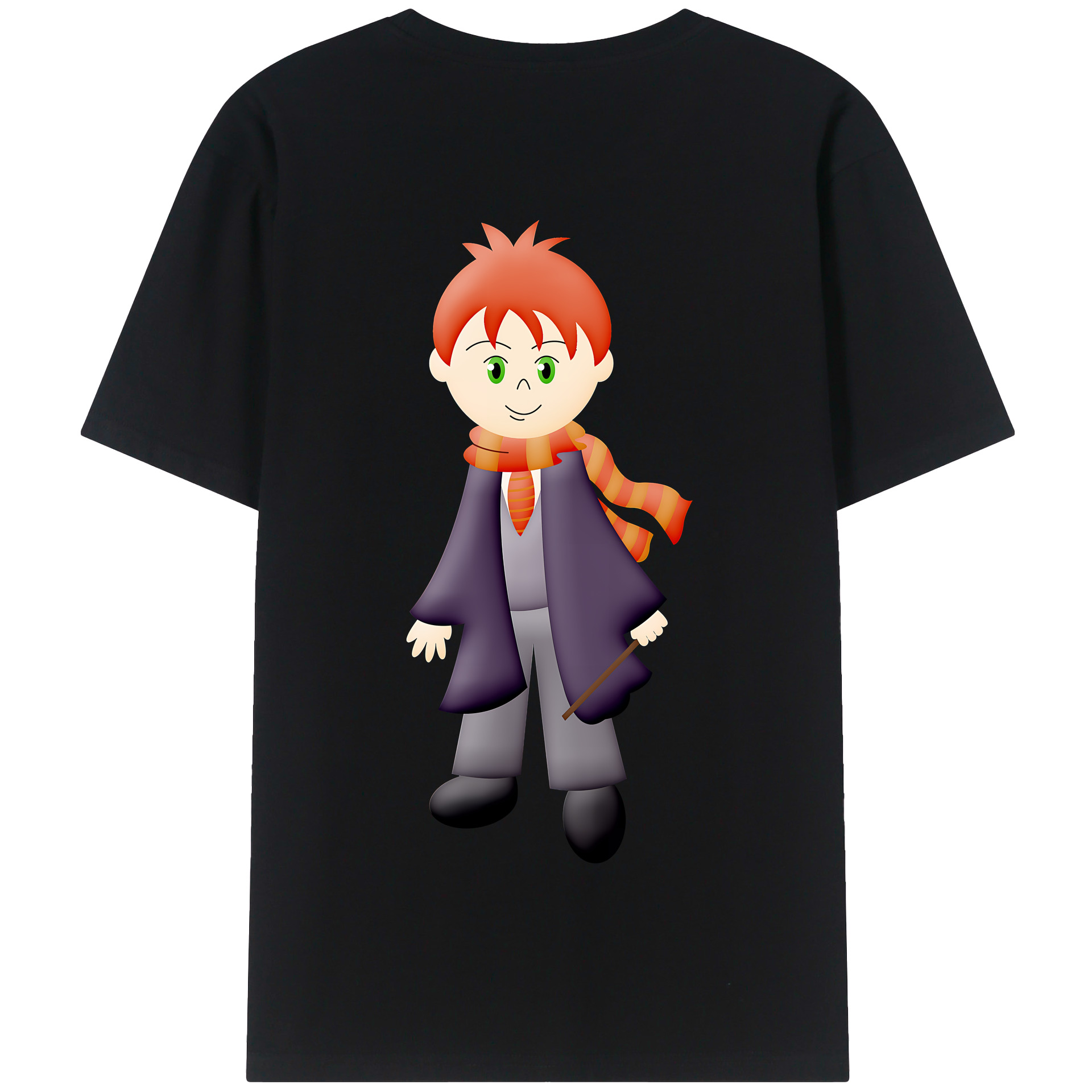 （画像用） Harry Potter ハリー・ポッターシリーズ 綿100％半袖Tシャツ（背面プリント）