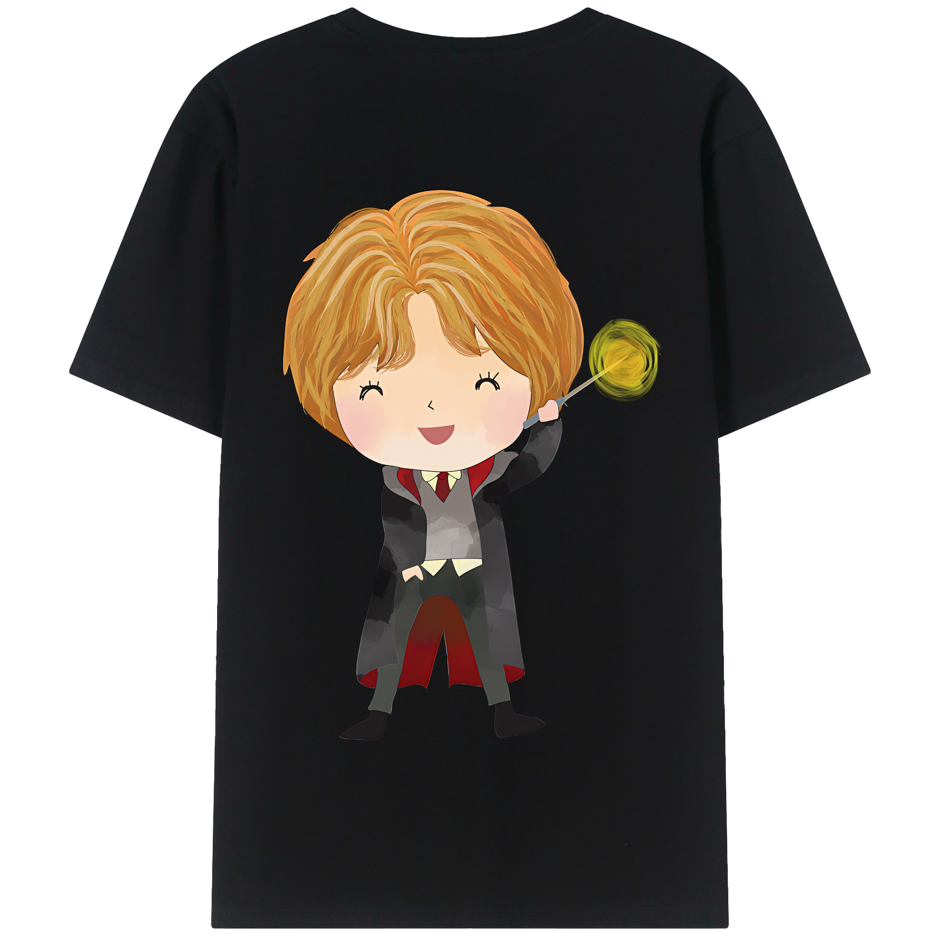 （画像用） Harry Potter ハリー・ポッターシリーズ 綿100％半袖Tシャツ（背面プリント）