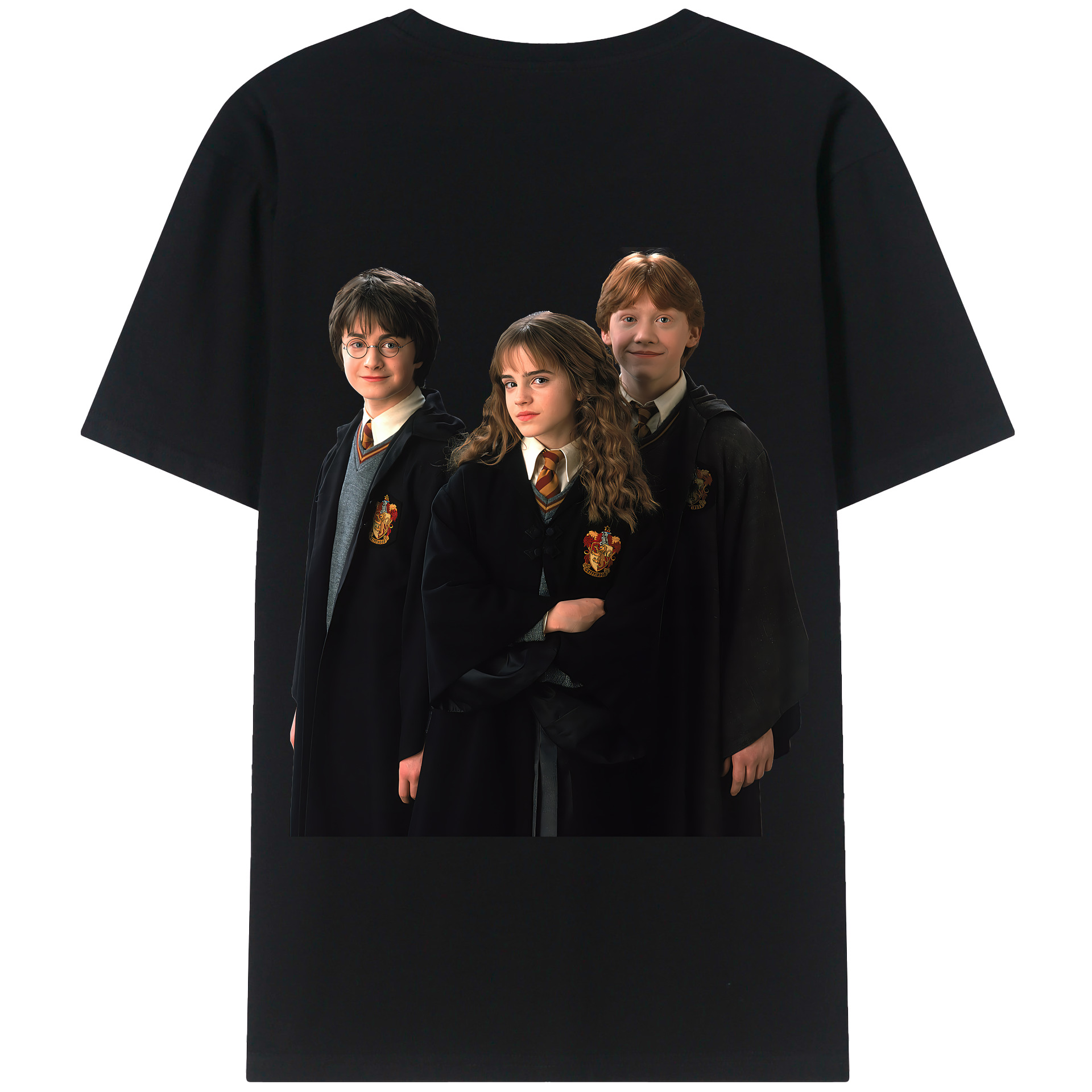 （画像用） Harry Potter ハリー・ポッターシリーズ 綿100％半袖Tシャツ（背面プリント）