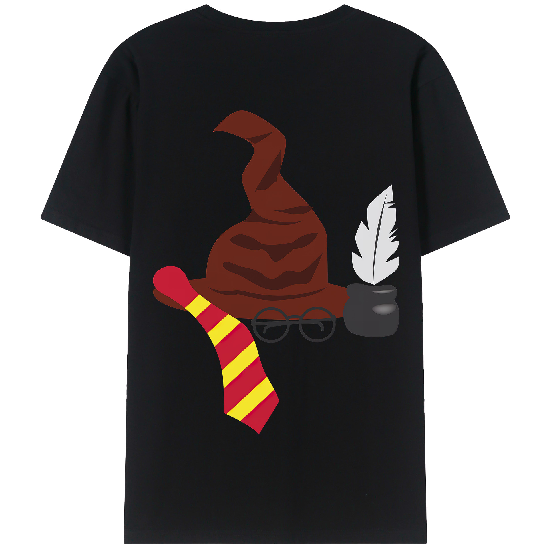 （画像用） Harry Potter ハリー・ポッターシリーズ 綿100％半袖Tシャツ（背面プリント）