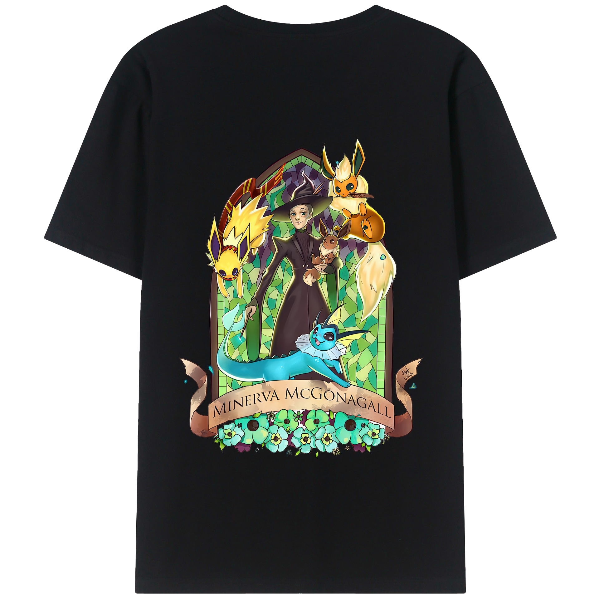 （画像用） Harry Potter ハリー・ポッターシリーズ 綿100％半袖Tシャツ（背面プリント）