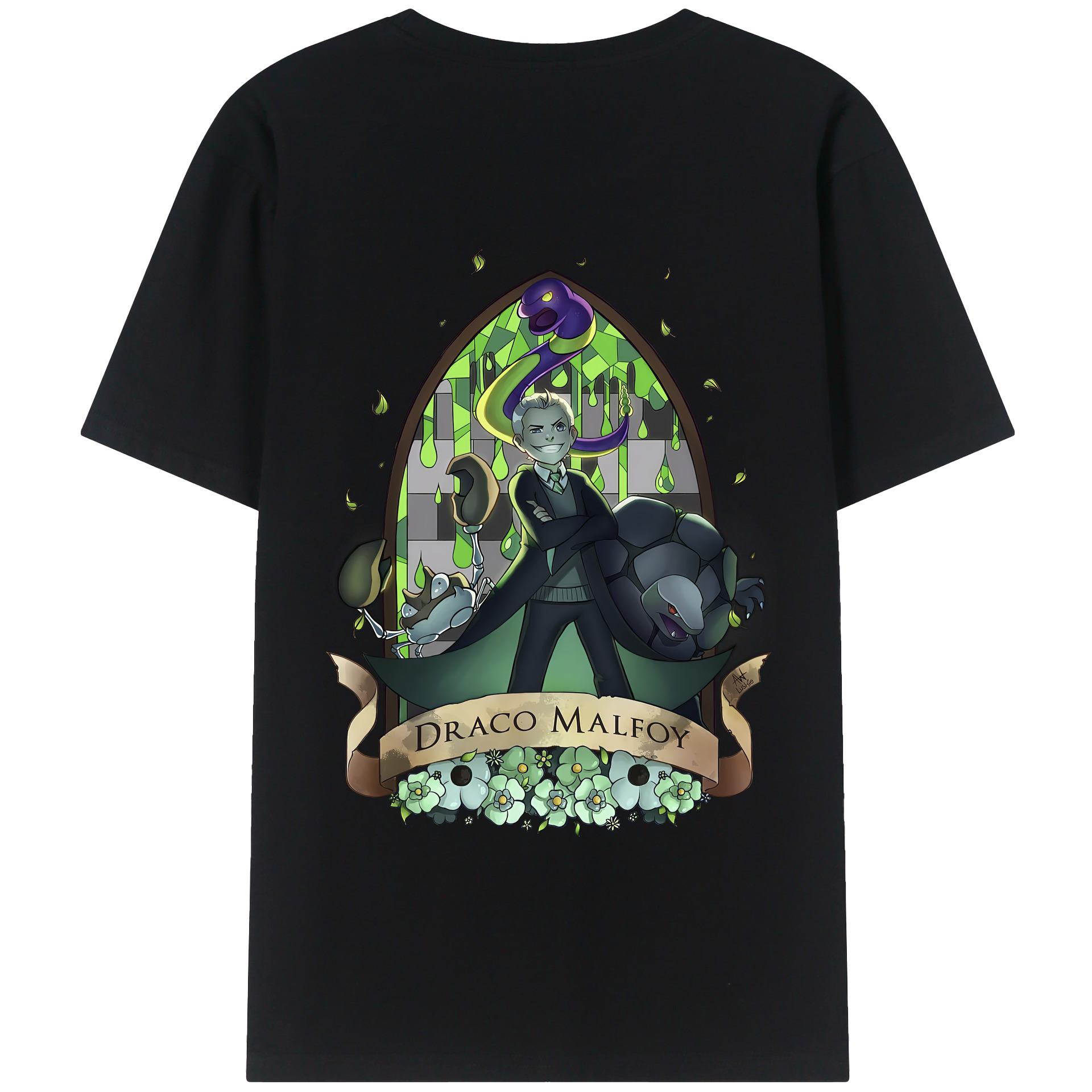 （画像用） Harry Potter ハリー・ポッターシリーズ 綿100％半袖Tシャツ（背面プリント）