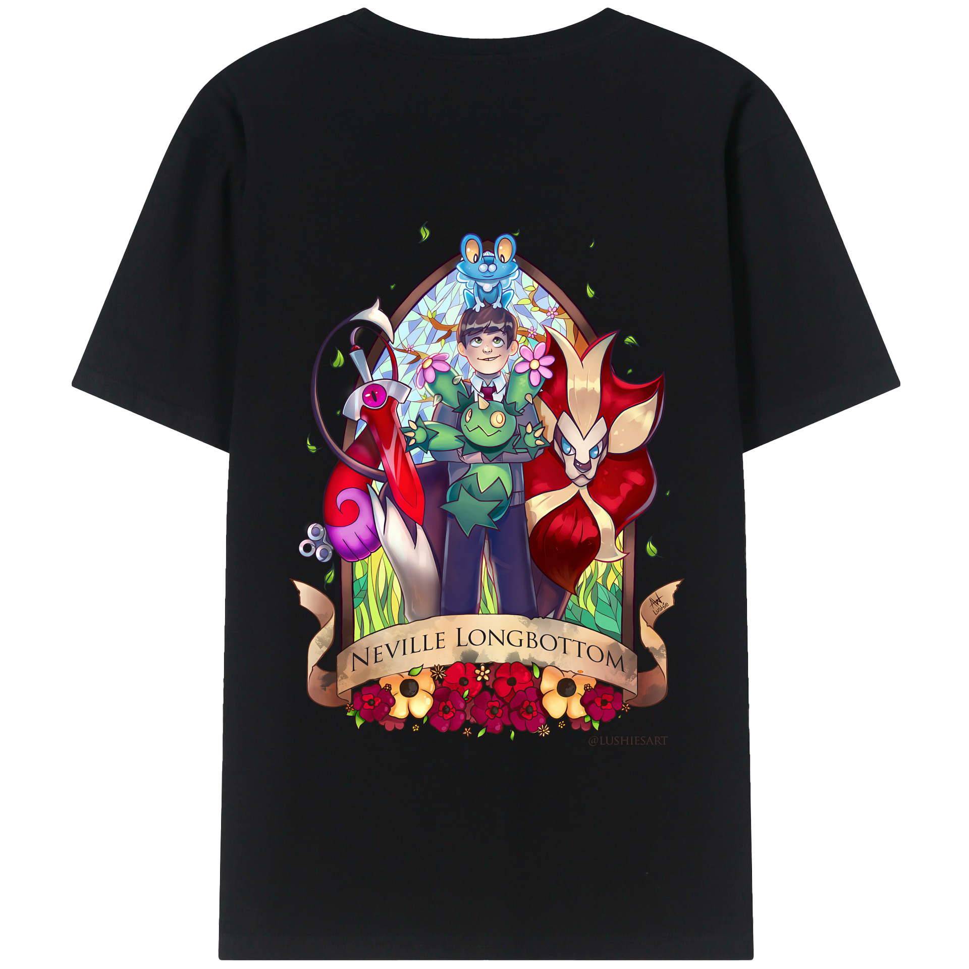 （画像用） Harry Potter ハリー・ポッターシリーズ 綿100％半袖Tシャツ（背面プリント）