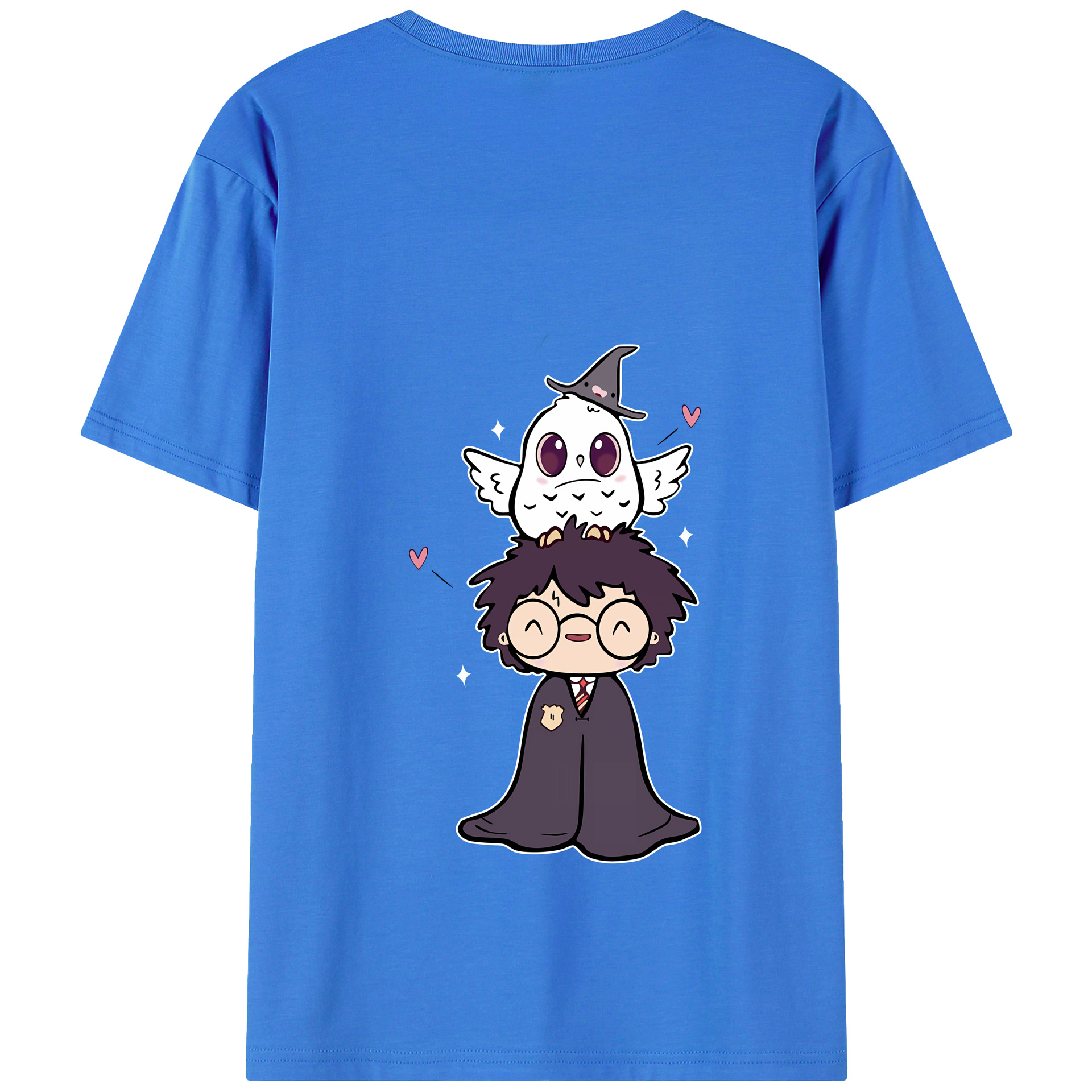 （画像用） Harry Potter ハリー・ポッターシリーズ 綿100％半袖Tシャツ（背面プリント）