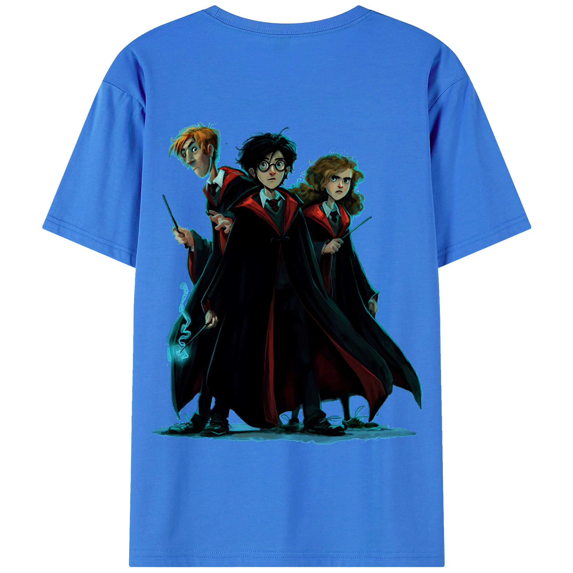 （画像用） Harry Potter ハリー・ポッターシリーズ 綿100％半袖Tシャツ（背面プリント）