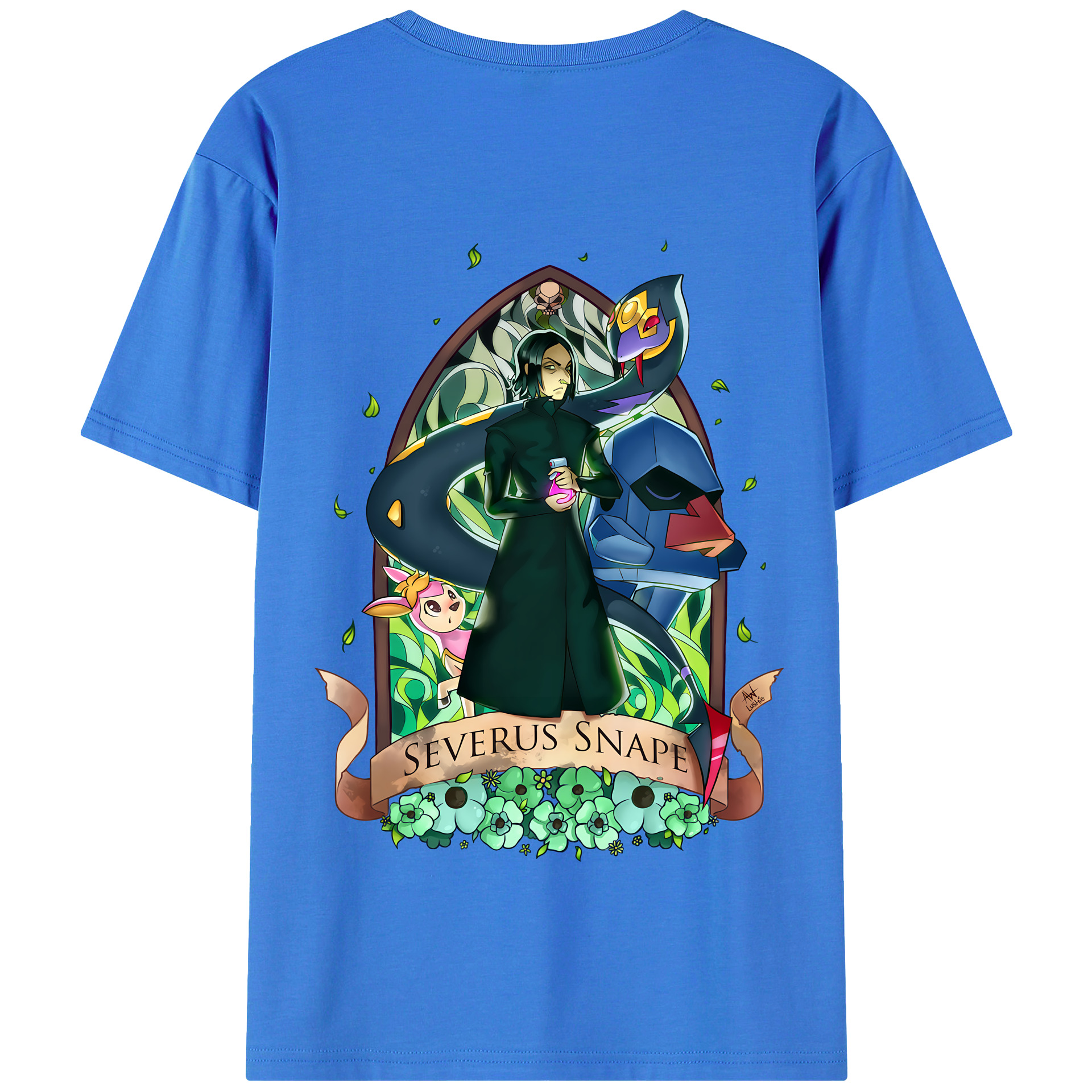（画像用） Harry Potter ハリー・ポッターシリーズ 綿100％半袖Tシャツ（背面プリント）