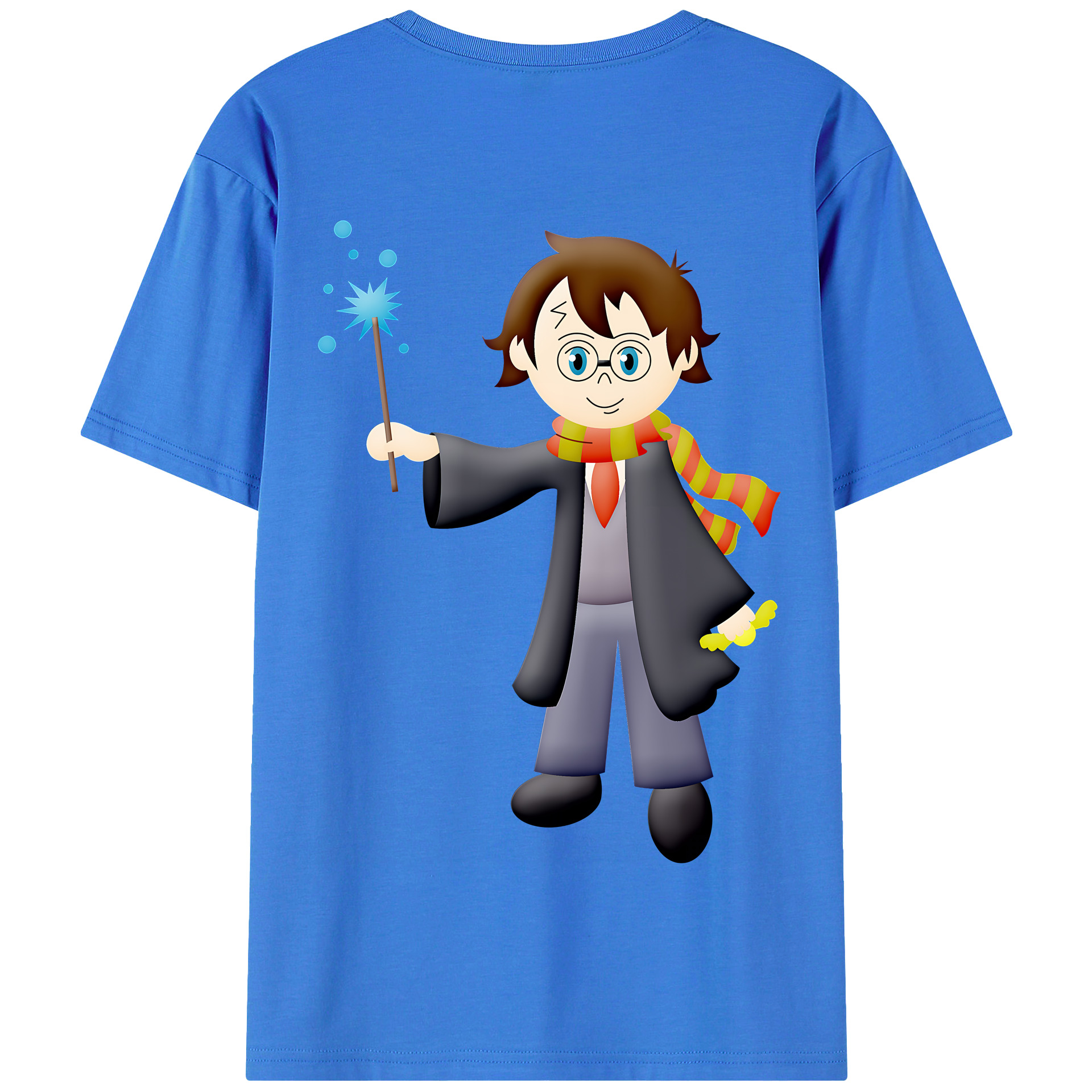 （画像用） Harry Potter ハリー・ポッターシリーズ 綿100％半袖Tシャツ（背面プリント）