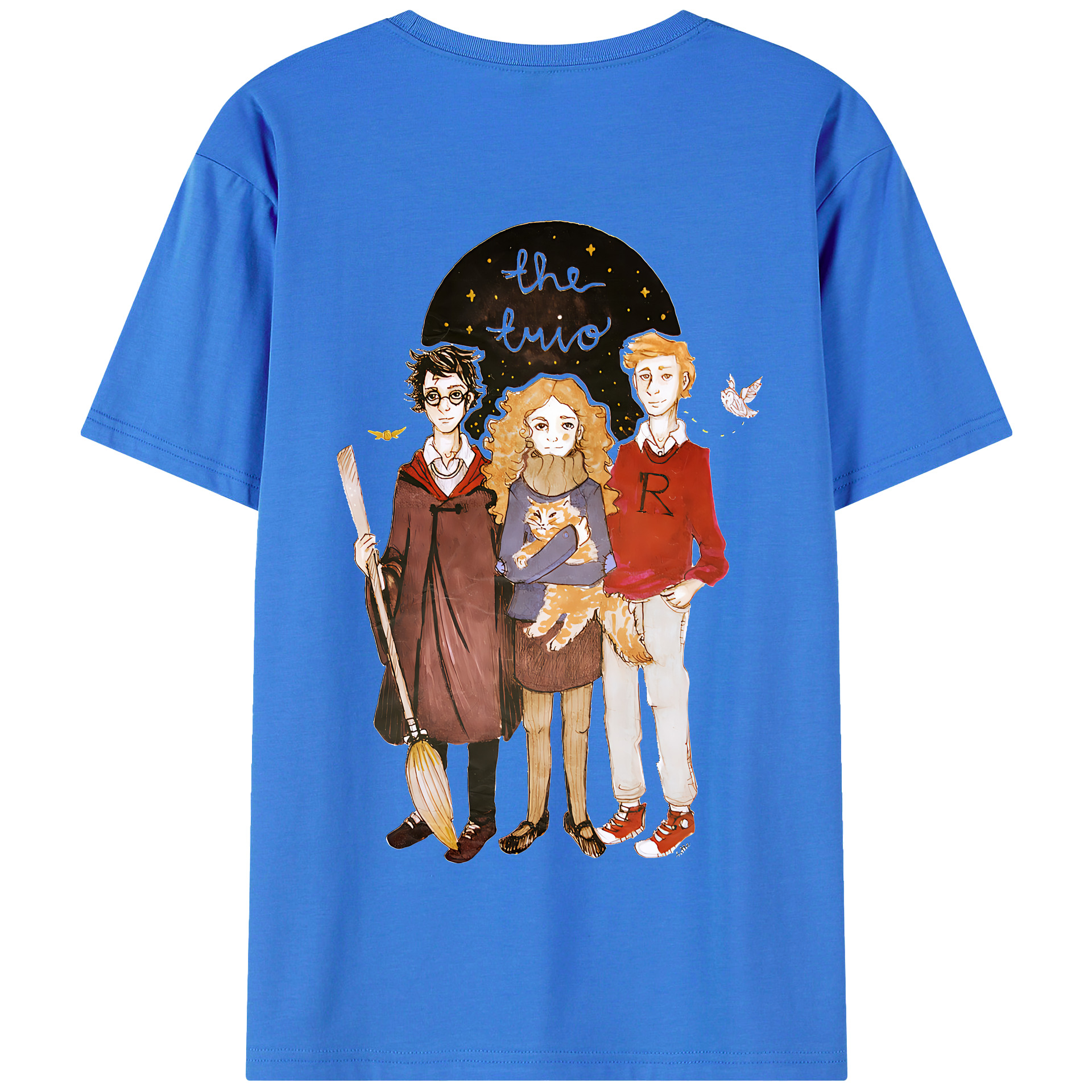 （画像用） Harry Potter ハリー・ポッターシリーズ 綿100％半袖Tシャツ（背面プリント）
