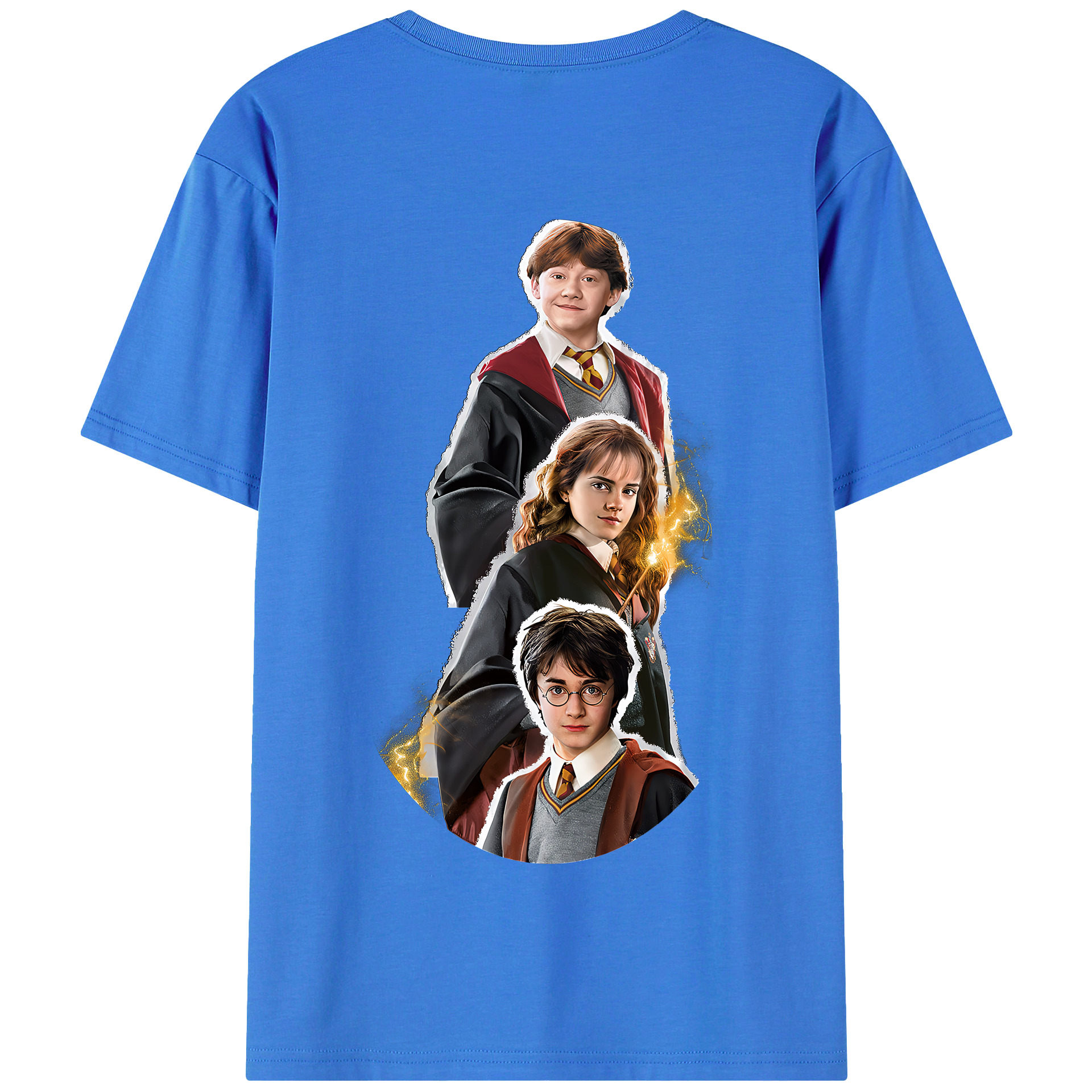 （画像用） Harry Potter ハリー・ポッターシリーズ 綿100％半袖Tシャツ（背面プリント）