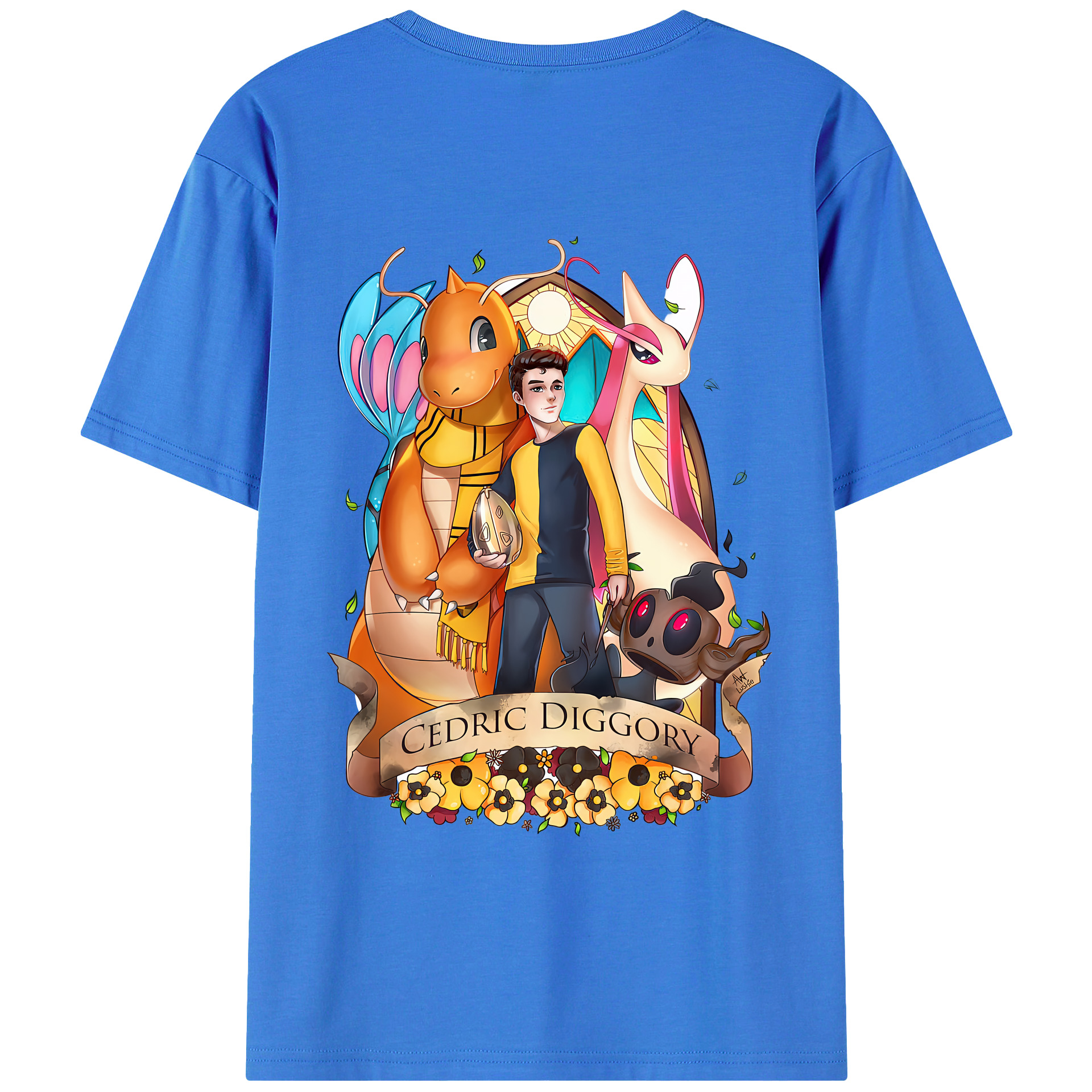 （画像用） Harry Potter ハリー・ポッターシリーズ 綿100％半袖Tシャツ（背面プリント）