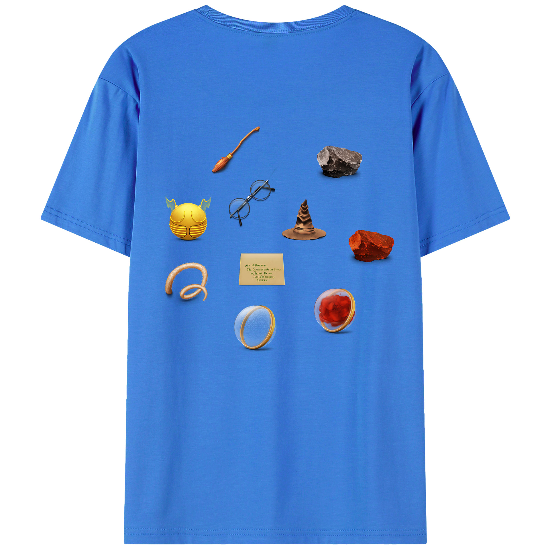 （画像用） Harry Potter ハリー・ポッターシリーズ 綿100％半袖Tシャツ（背面プリント）