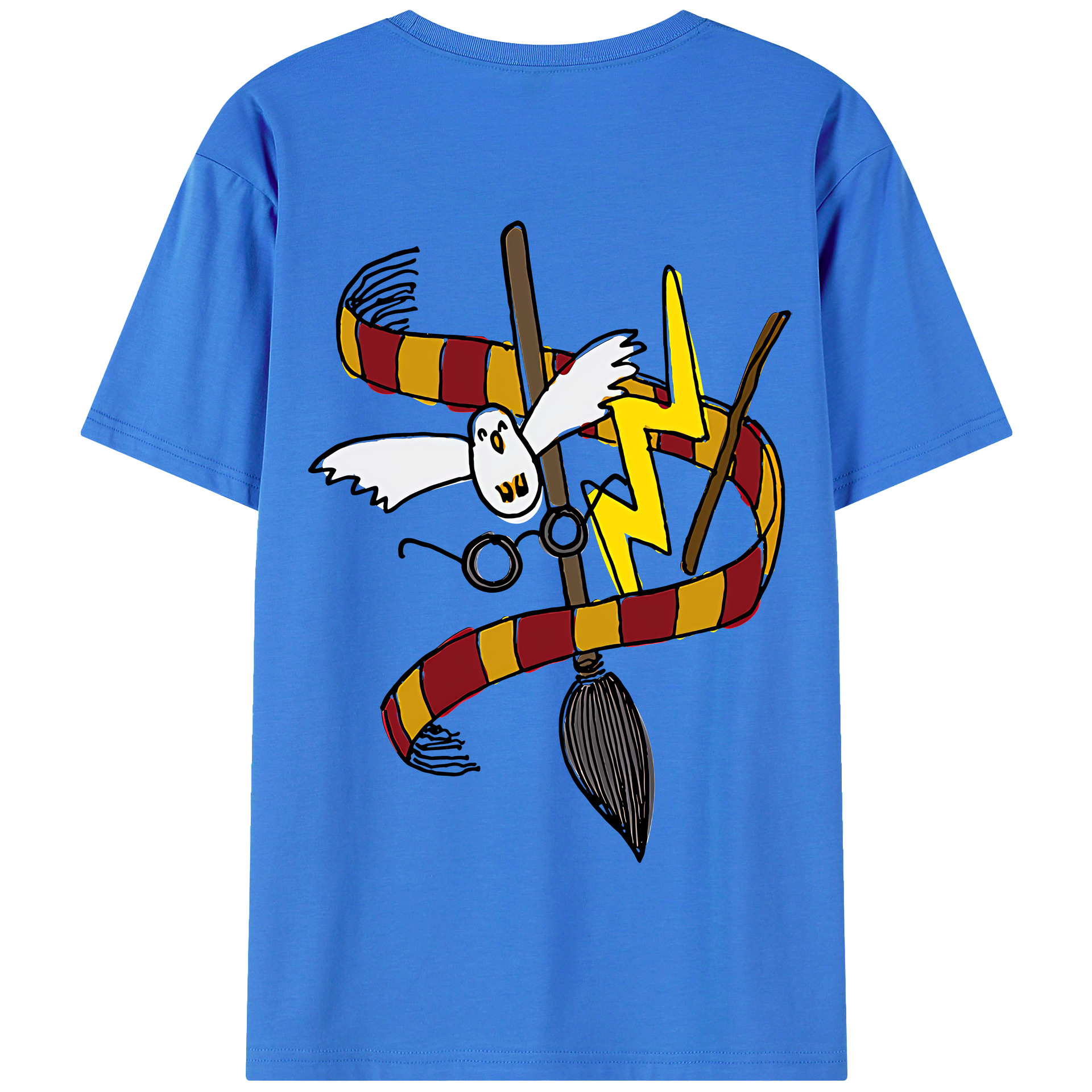 （画像用） Harry Potter ハリー・ポッターシリーズ 綿100％半袖Tシャツ（背面プリント）
