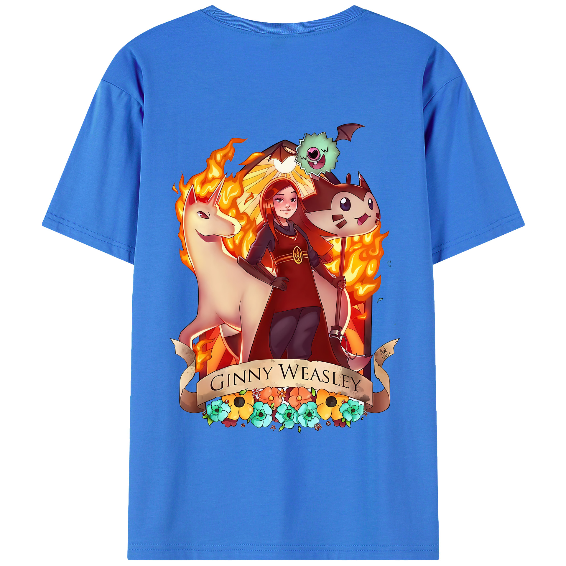 （画像用） Harry Potter ハリー・ポッターシリーズ 綿100％半袖Tシャツ（背面プリント）