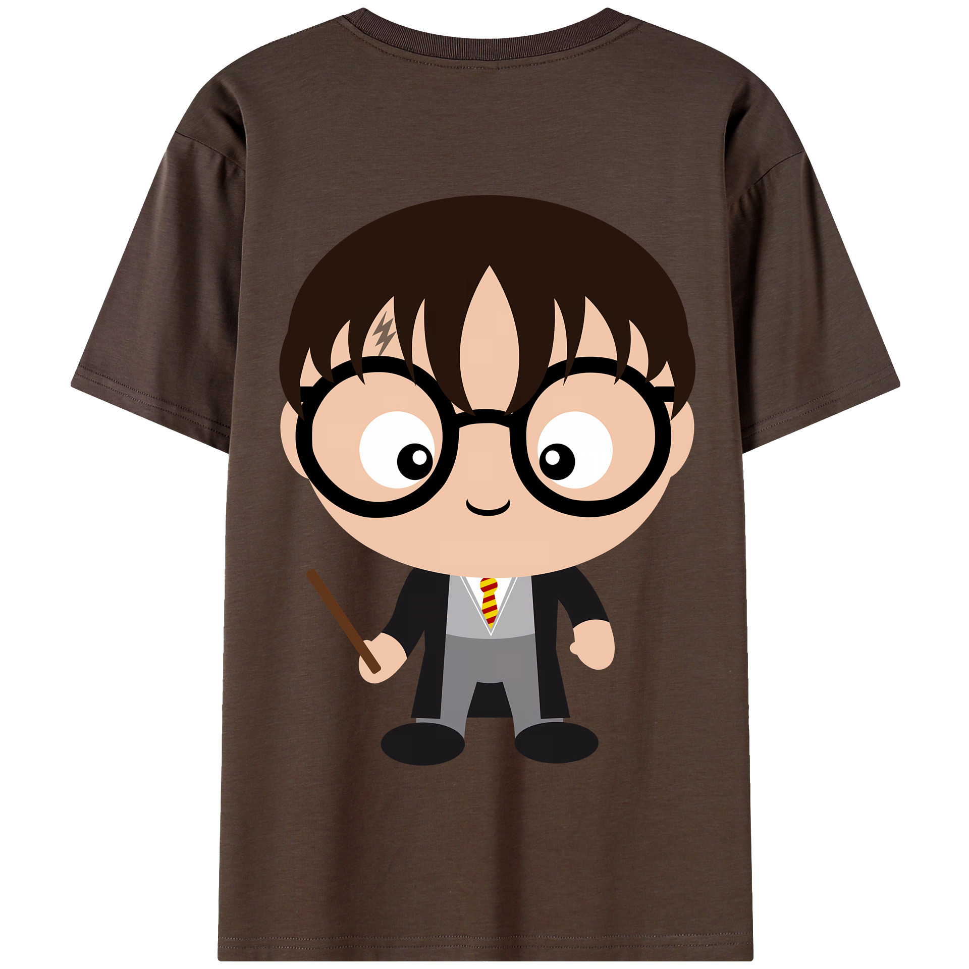 （画像用） Harry Potter ハリー・ポッターシリーズ 綿100％半袖Tシャツ（背面プリント）