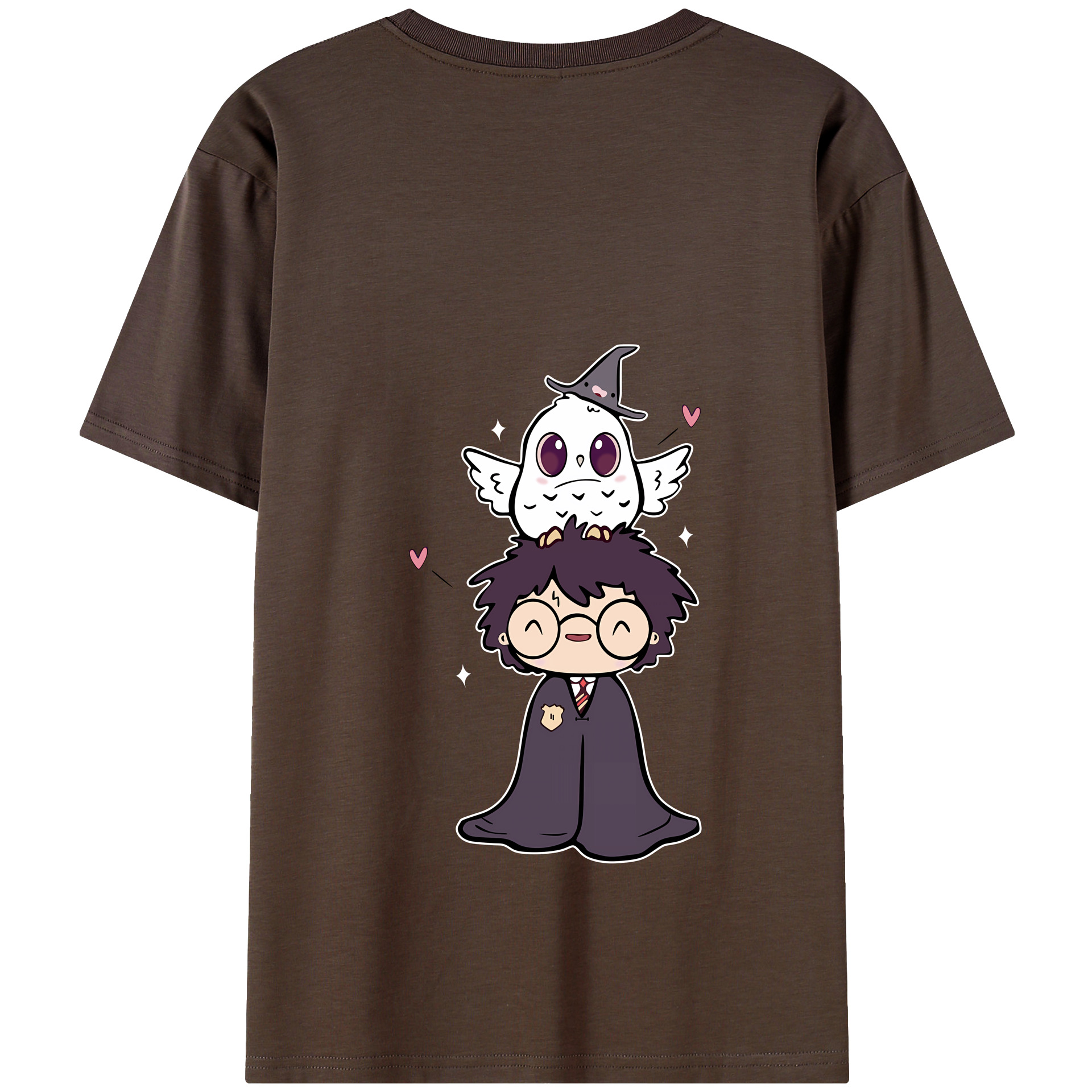 （画像用） Harry Potter ハリー・ポッターシリーズ 綿100％半袖Tシャツ（背面プリント）