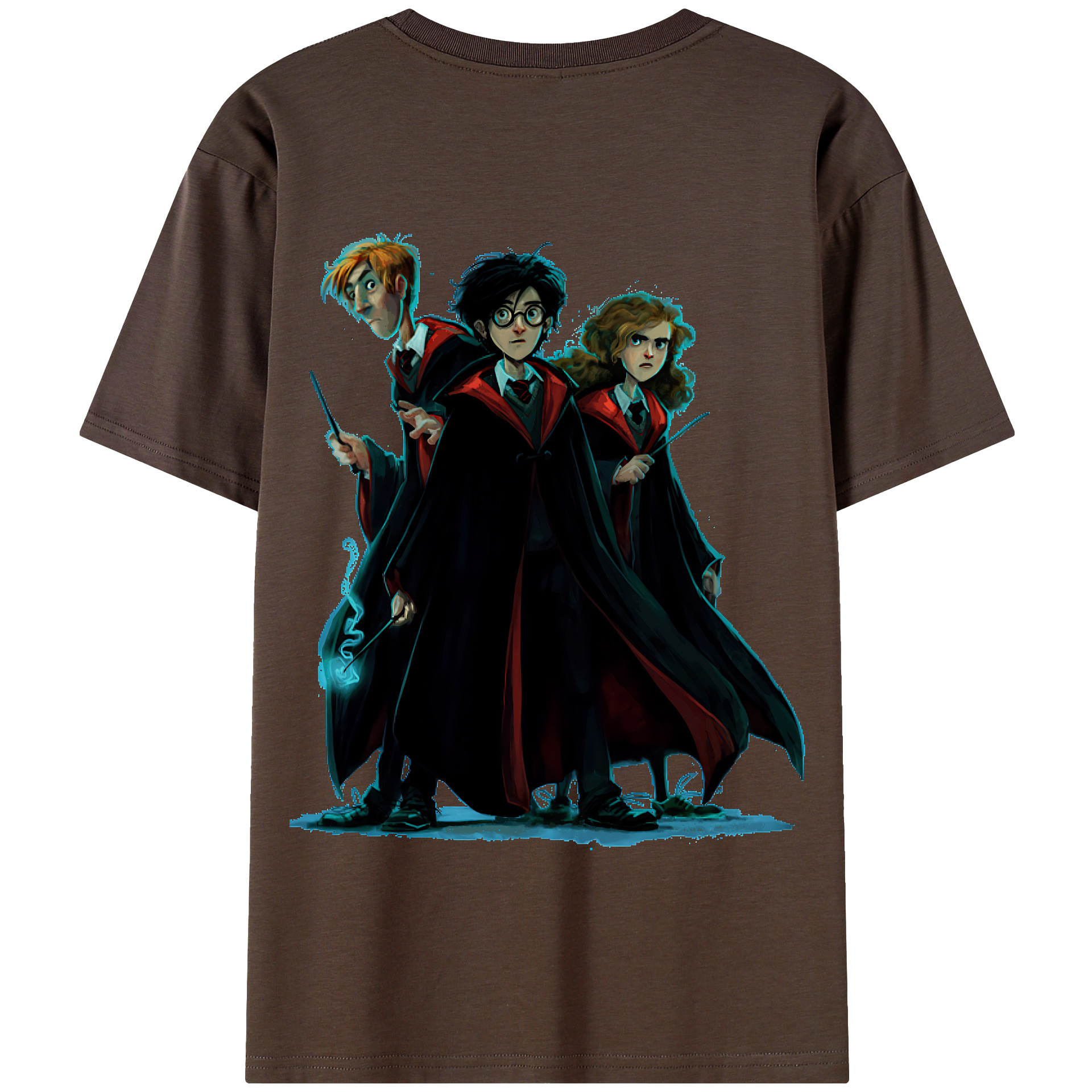 （画像用） Harry Potter ハリー・ポッターシリーズ 綿100％半袖Tシャツ（背面プリント）