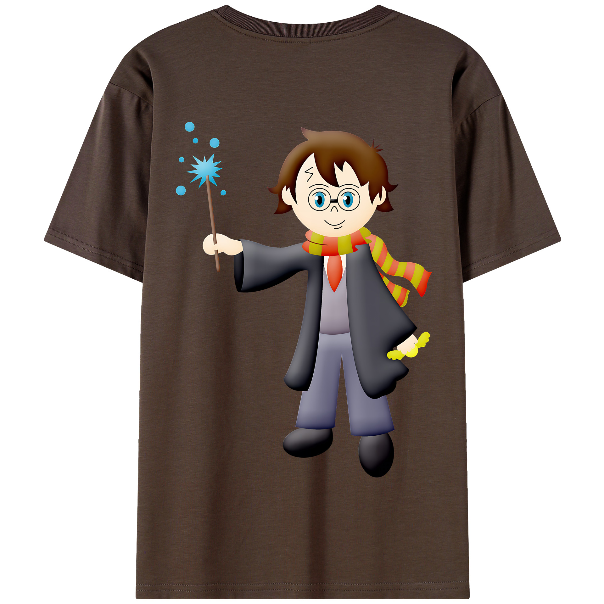 （画像用） Harry Potter ハリー・ポッターシリーズ 綿100％半袖Tシャツ（背面プリント）