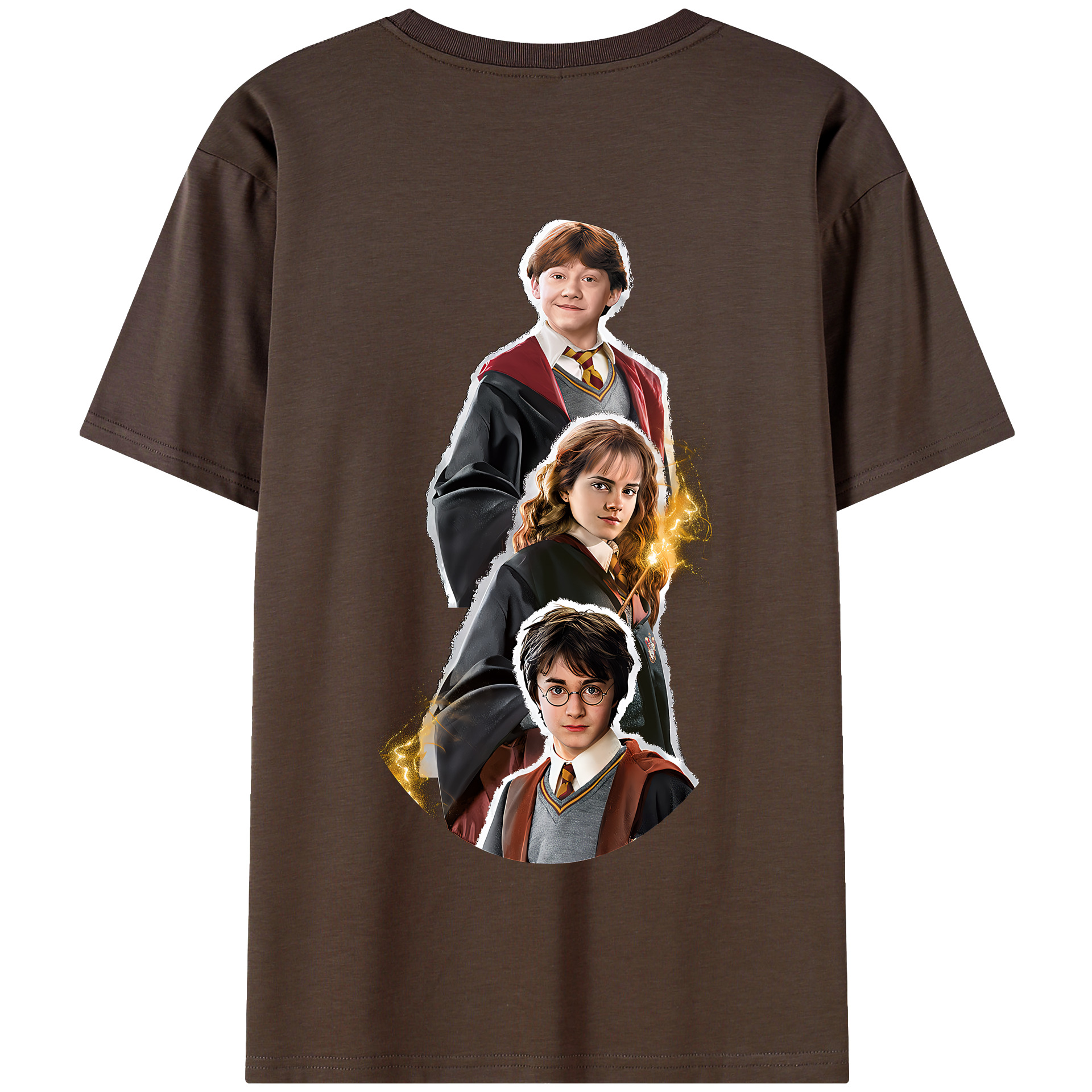 （画像用） Harry Potter ハリー・ポッターシリーズ 綿100％半袖Tシャツ（背面プリント）