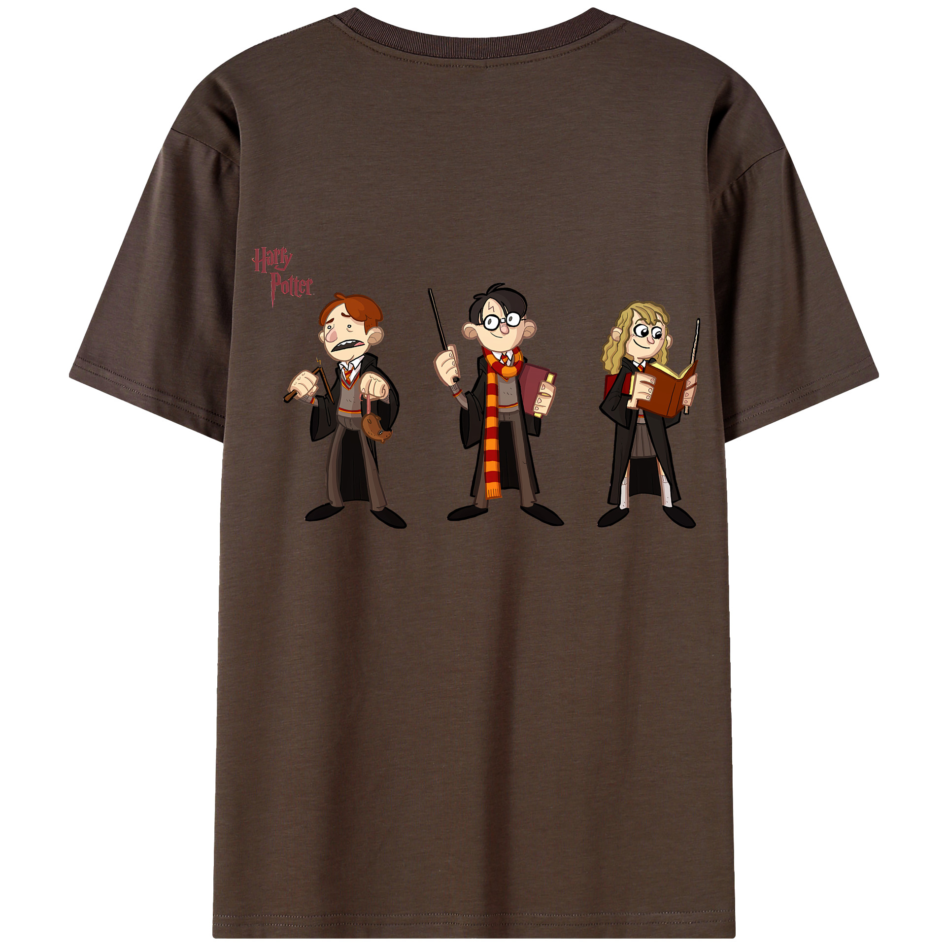 （画像用） Harry Potter ハリー・ポッターシリーズ 綿100％半袖Tシャツ（背面プリント）