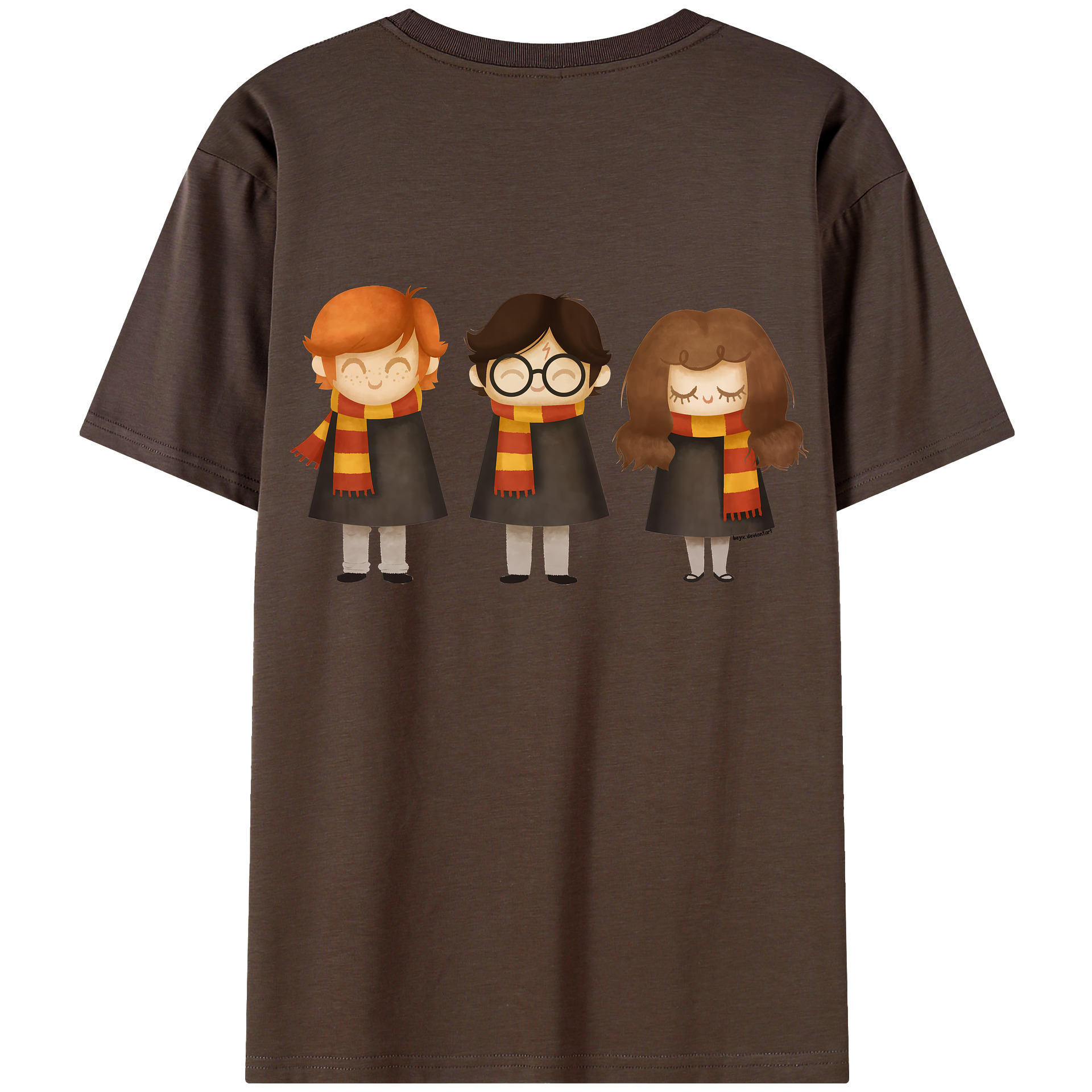 （画像用） Harry Potter ハリー・ポッターシリーズ 綿100％半袖Tシャツ（背面プリント）
