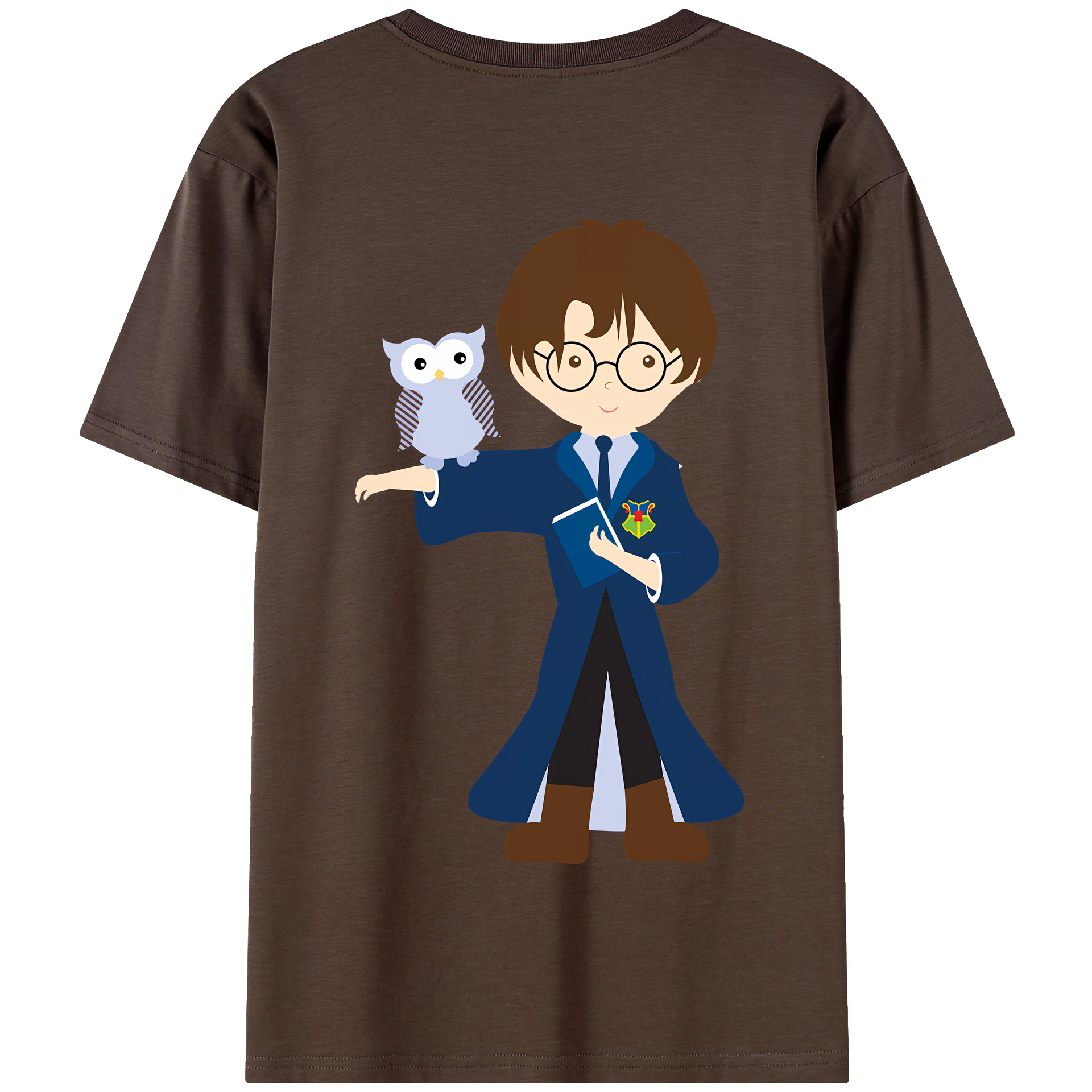 （画像用） Harry Potter ハリー・ポッターシリーズ 綿100％半袖Tシャツ（背面プリント）