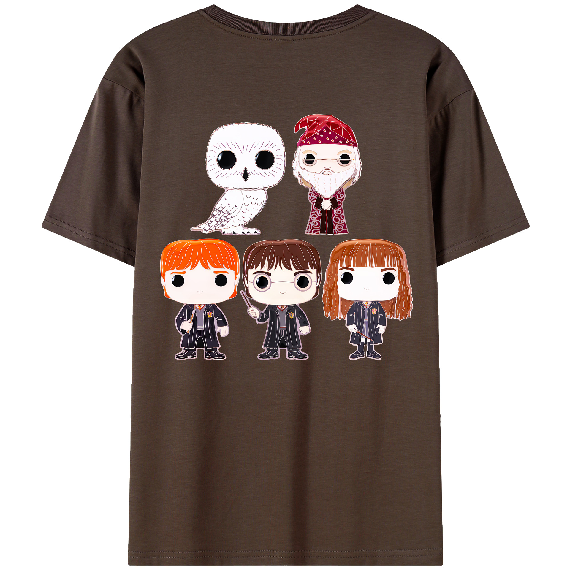 （画像用） Harry Potter ハリー・ポッターシリーズ 綿100％半袖Tシャツ（背面プリント）