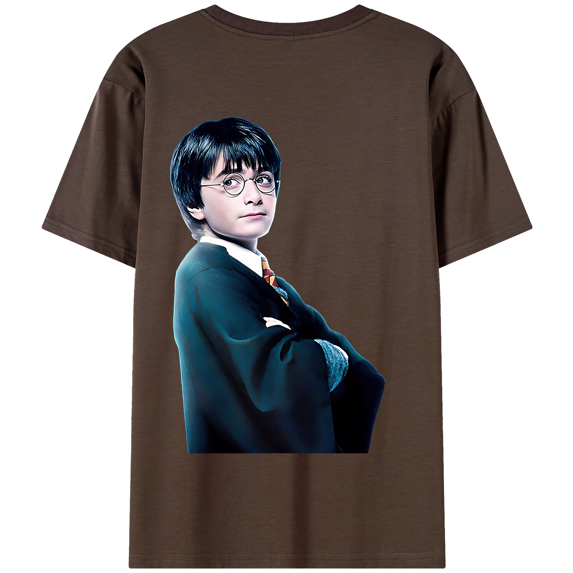 （画像用） Harry Potter ハリー・ポッターシリーズ 綿100％半袖Tシャツ（背面プリント）