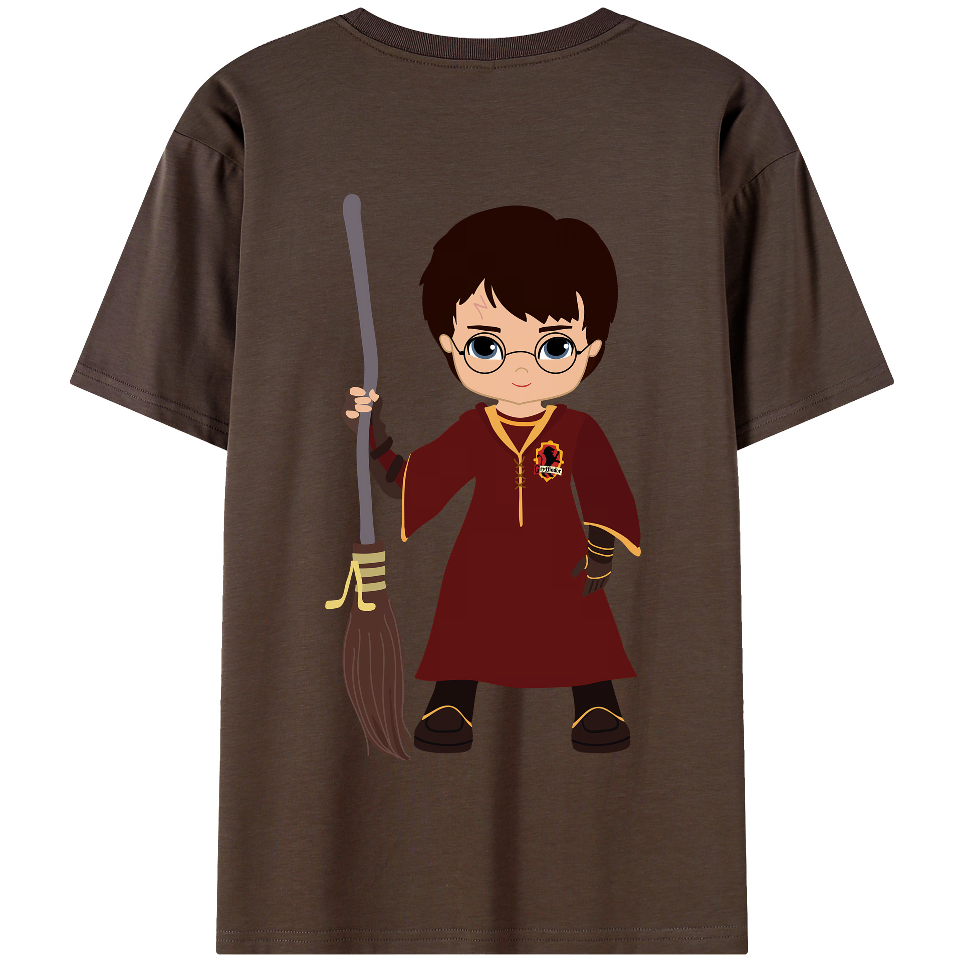 （画像用） Harry Potter ハリー・ポッターシリーズ 綿100％半袖Tシャツ（背面プリント）