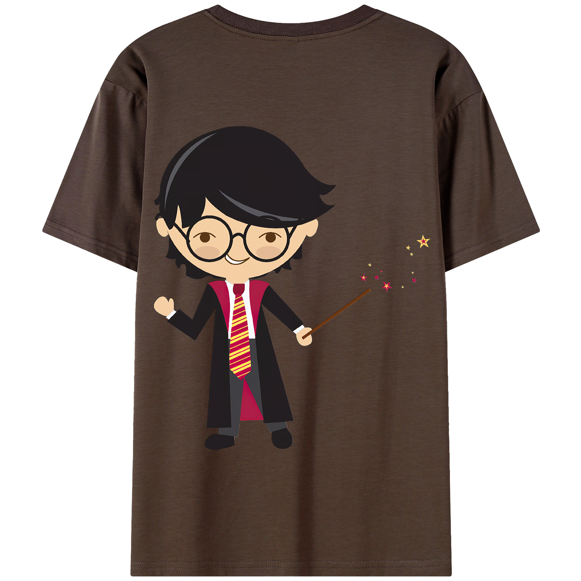 （画像用） Harry Potter ハリー・ポッターシリーズ 綿100％半袖Tシャツ（背面プリント）