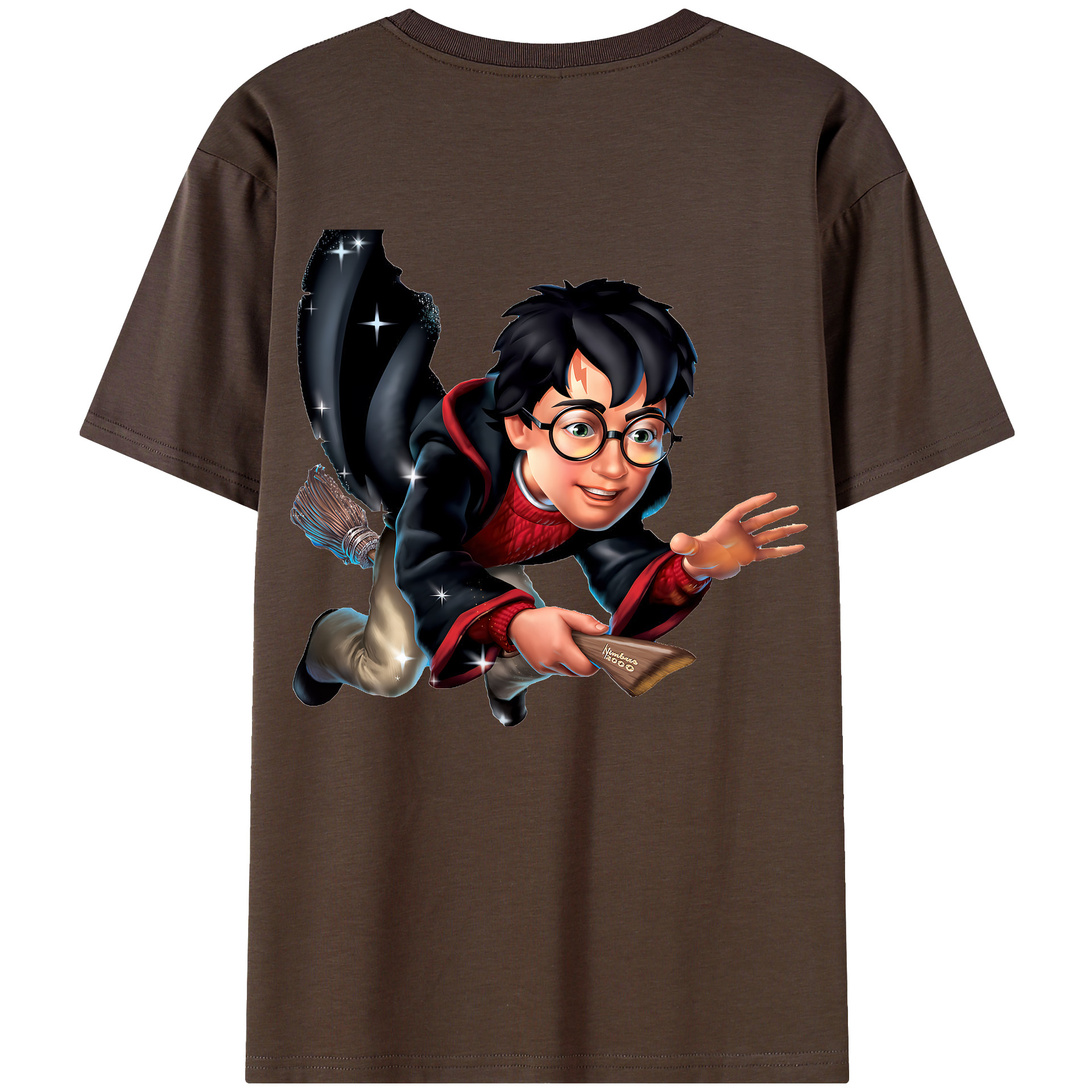 （画像用） Harry Potter ハリー・ポッターシリーズ 綿100％半袖Tシャツ（背面プリント）