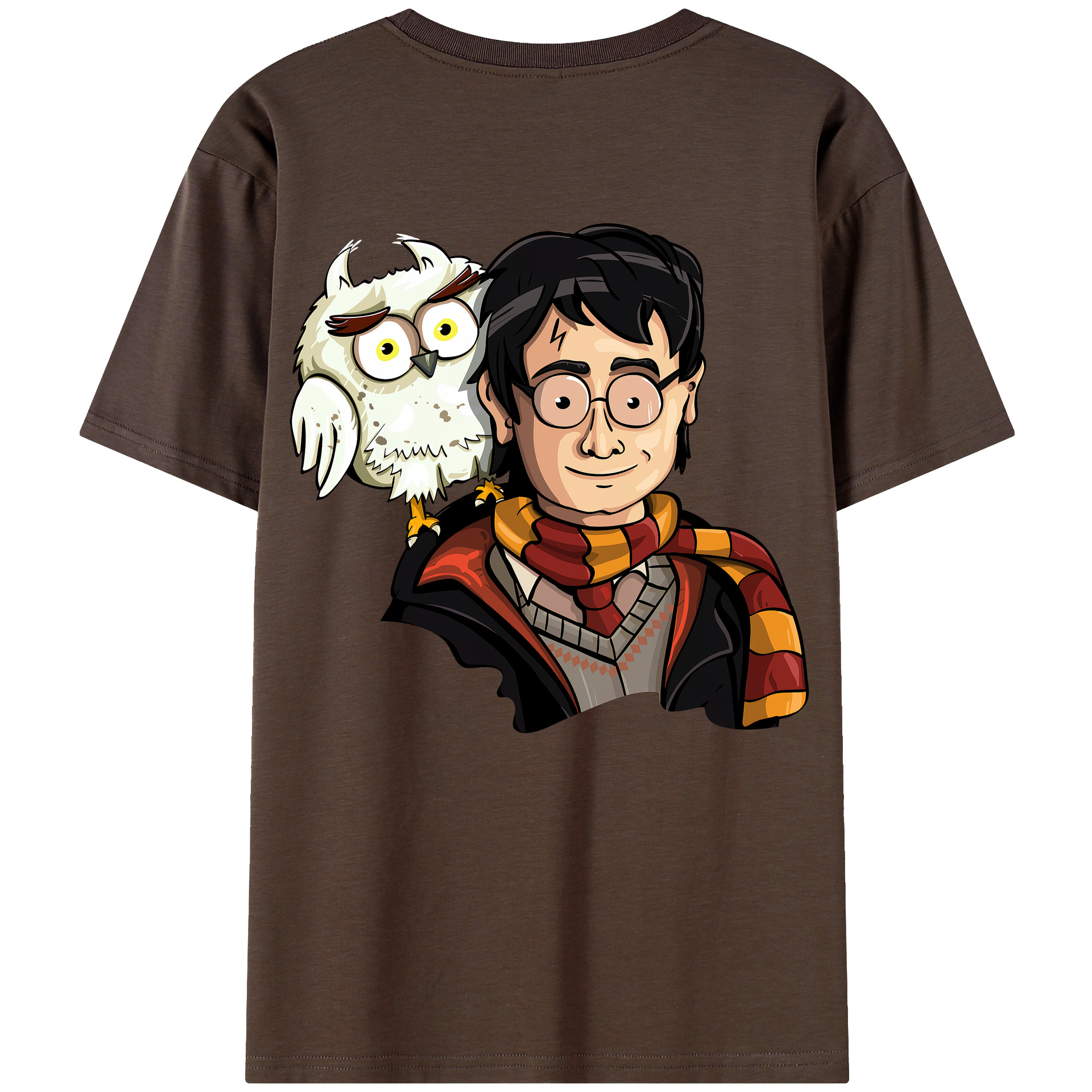 （画像用） Harry Potter ハリー・ポッターシリーズ 綿100％半袖Tシャツ（背面プリント）