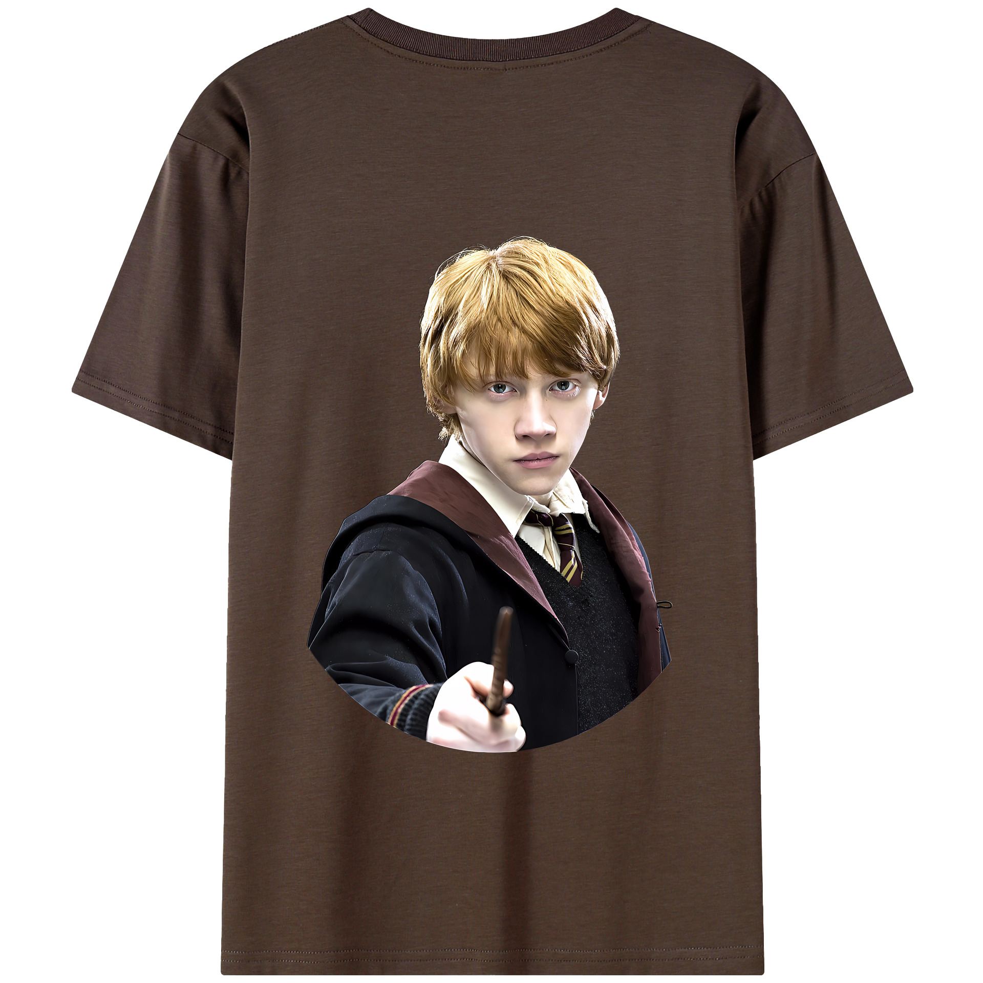 （画像用） Harry Potter ハリー・ポッターシリーズ 綿100％半袖Tシャツ（背面プリント）