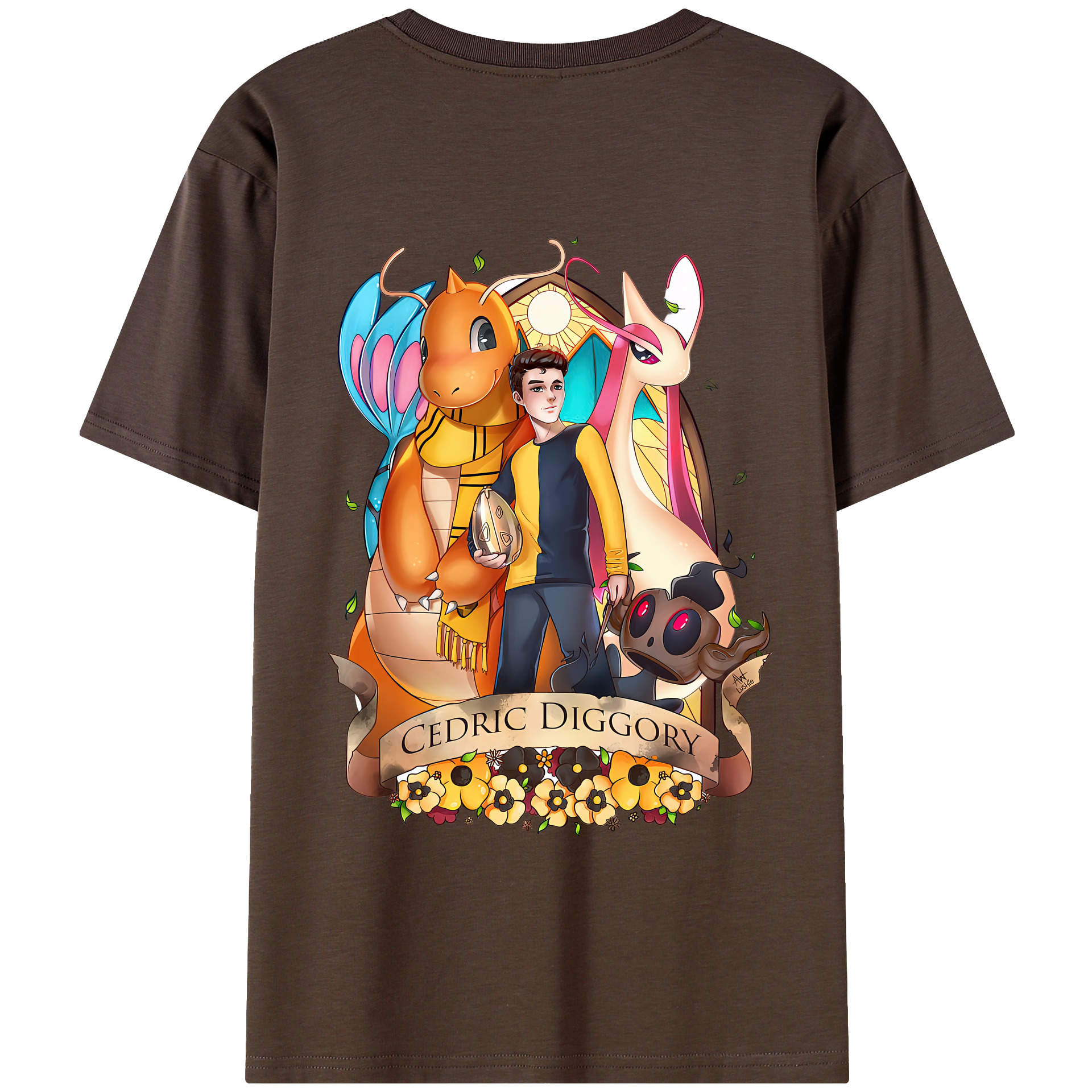 （画像用） Harry Potter ハリー・ポッターシリーズ 綿100％半袖Tシャツ（背面プリント）