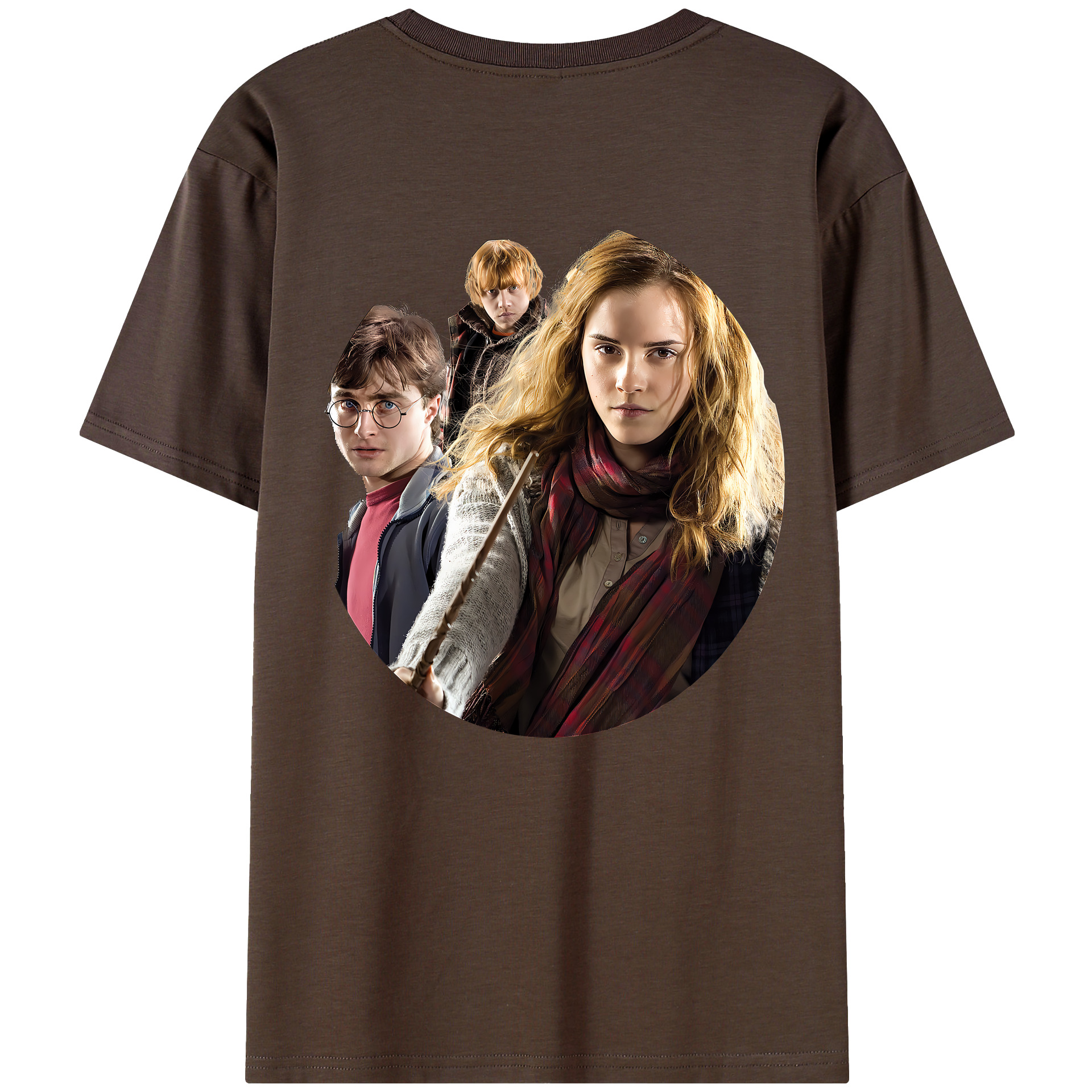（画像用） Harry Potter ハリー・ポッターシリーズ 綿100％半袖Tシャツ（背面プリント）